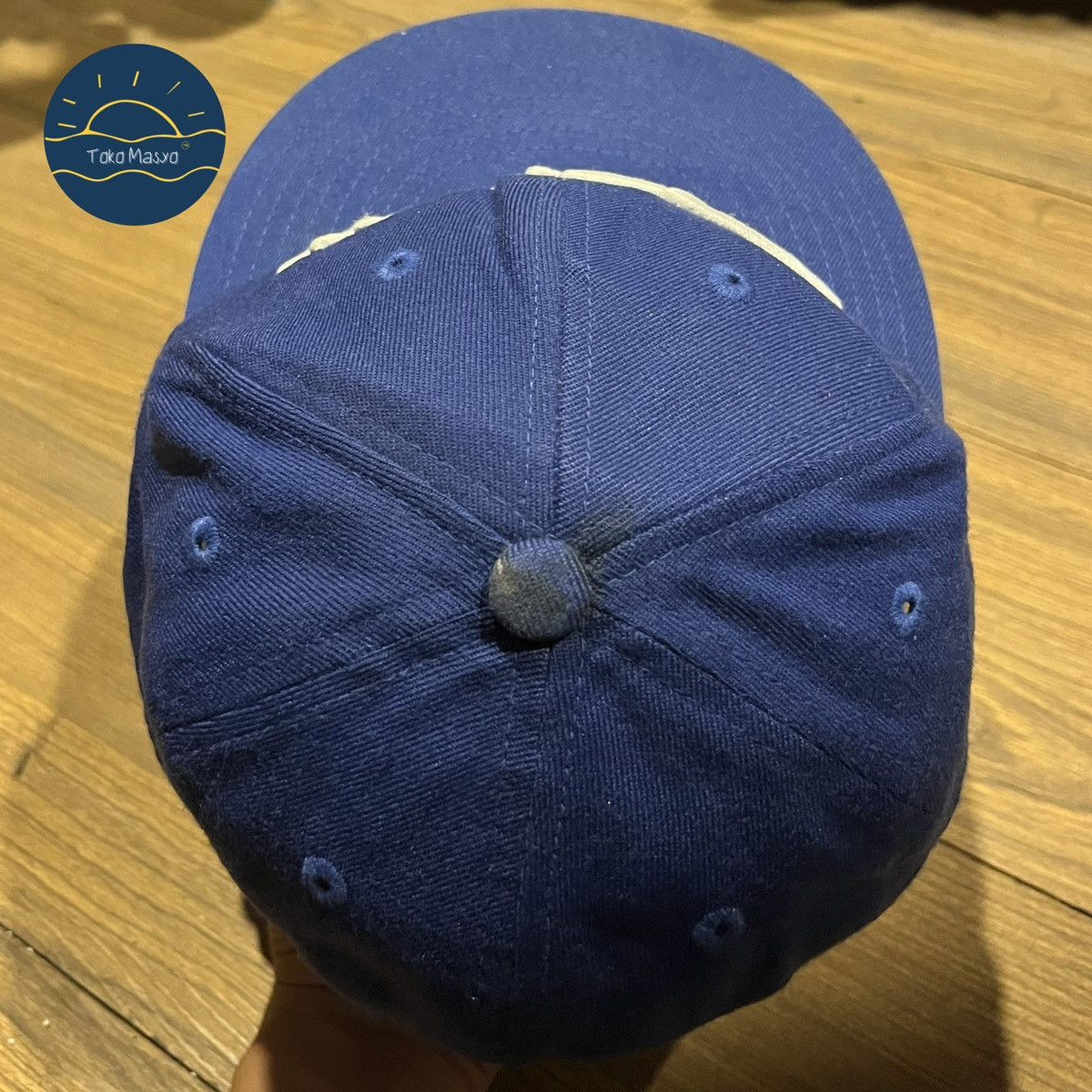 Carhartt × Vintage Butter Script Cap Original Carhartt Blue Detroit Michigan Size ONE SIZE - 5 Thumbnail