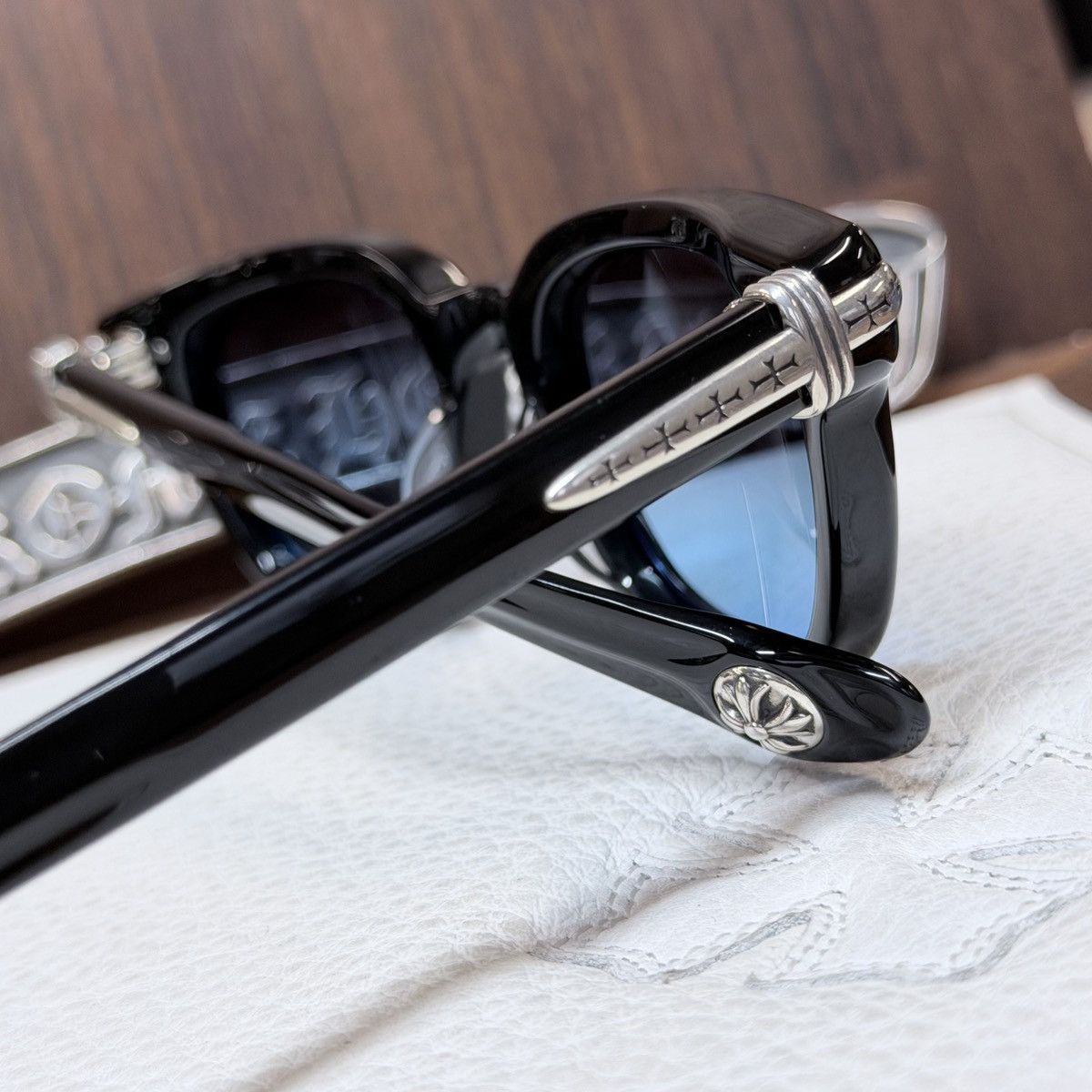 Chrome Hearts Chrome Hearts Drippin 1/1 Sunglasses Size ONE SIZE - 10 Thumbnail