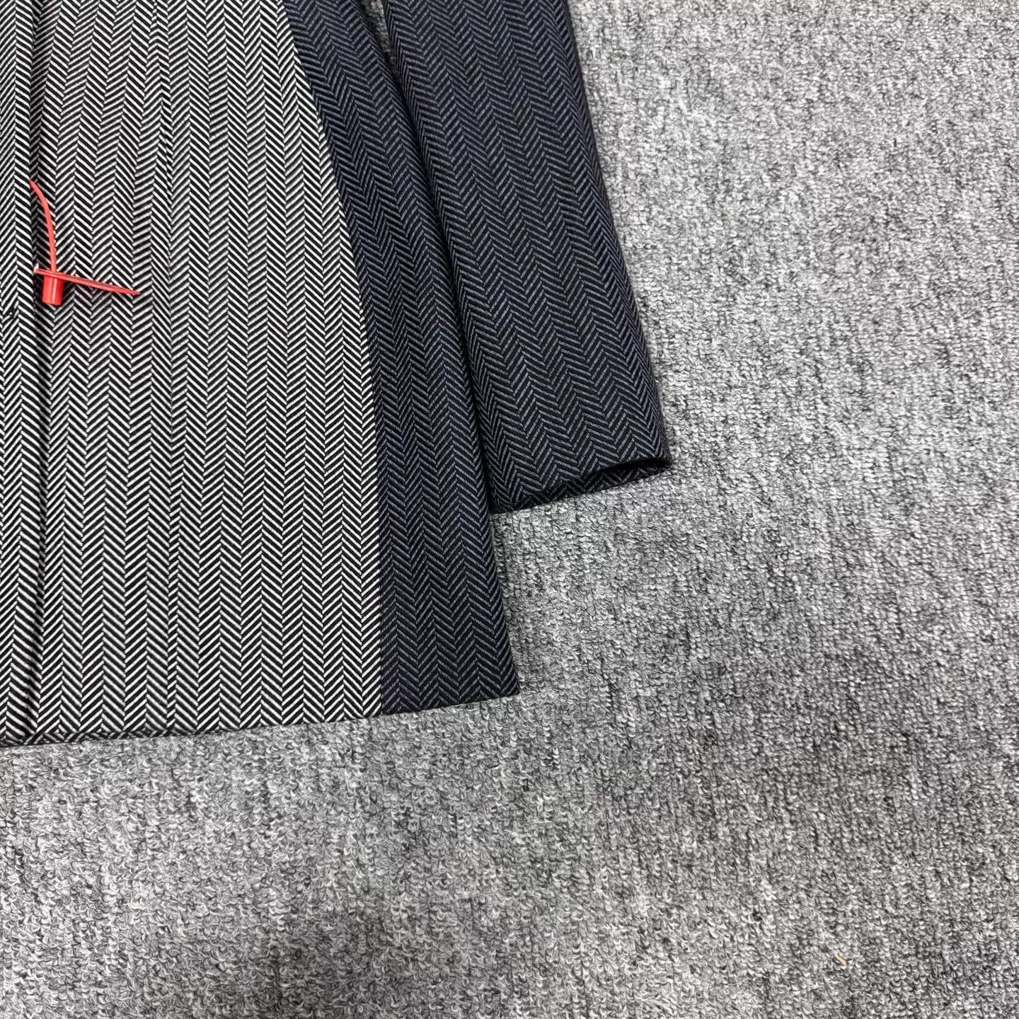 Dior Dior Color Blocked Fishbone Wool M/L Blazer 36 99N Size XS / US 0-2 / IT 36-38 - 4 Thumbnail