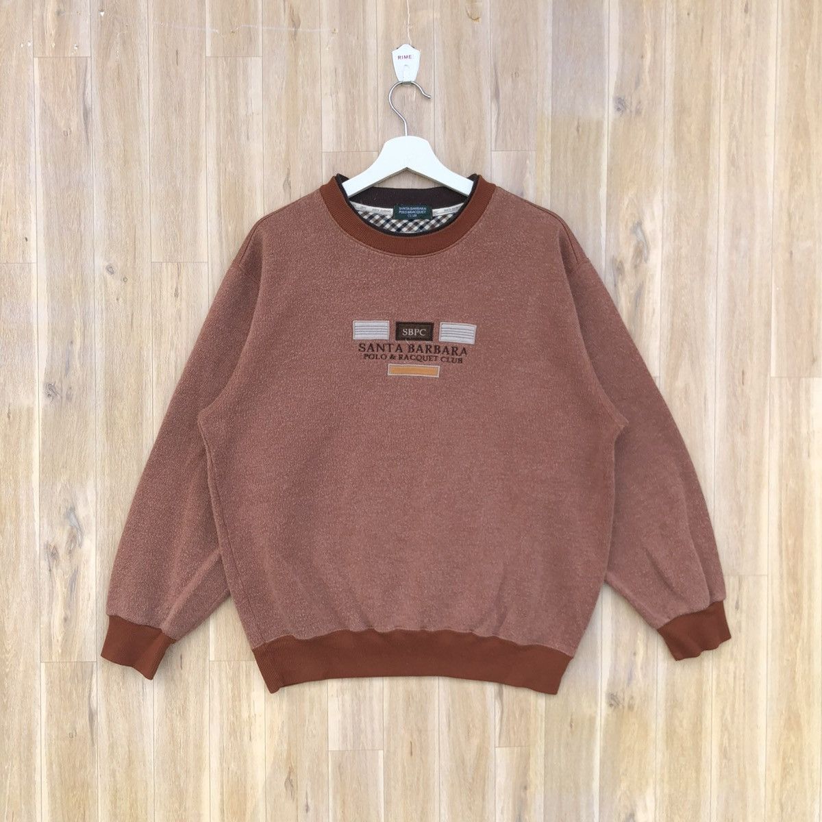 Vintage Vintage Santa Barbara polo & Racquet Club Sweatshirt Size US L / EU 52-54 / 3 - 1 Thumbnail
