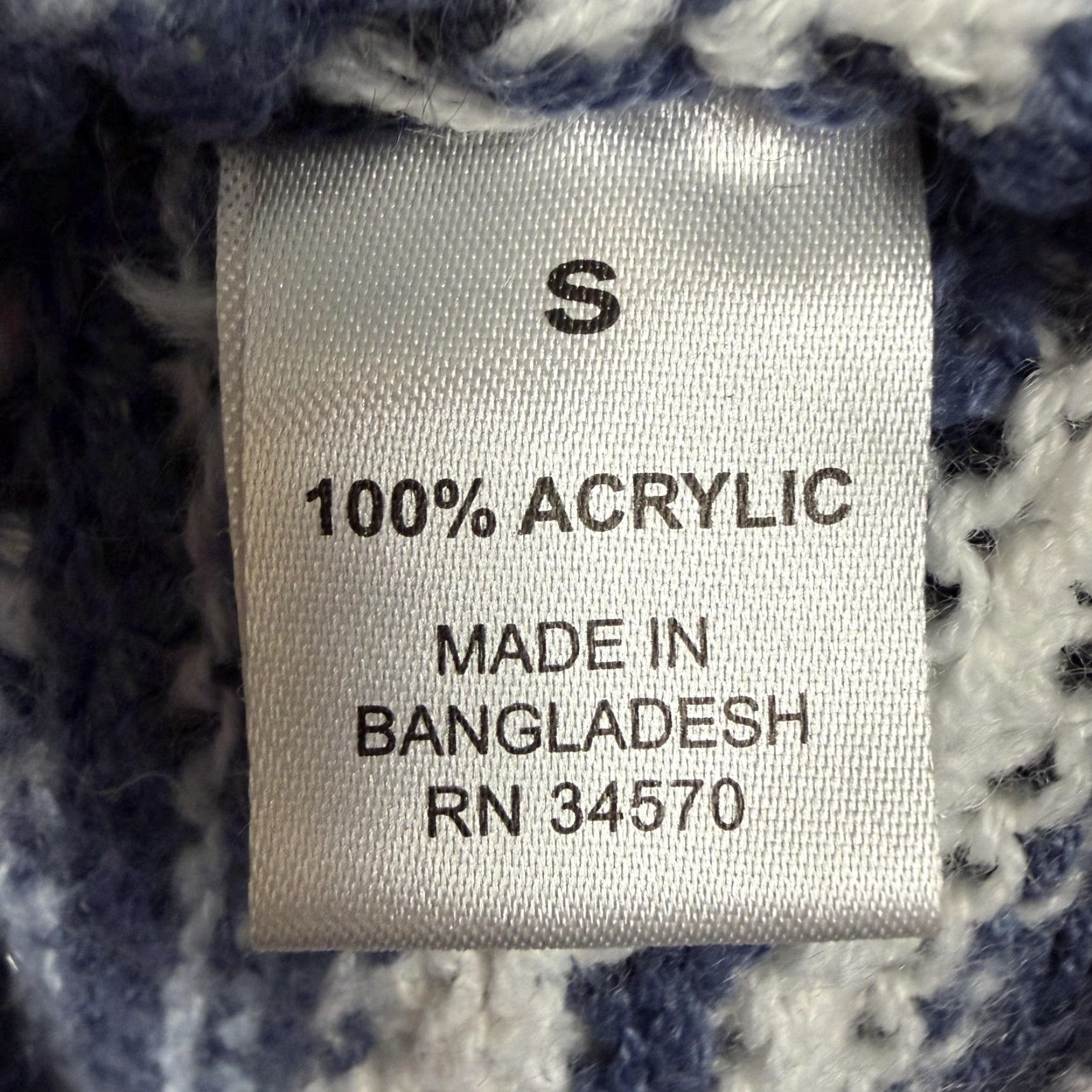 Vintage Jason Maxwell Cardigan Sweater Women S Blue Striped Open Knit Boho Cabincore V-Neck Open Front Knit Casual Fall Winter Size S / US 4 / IT 40 - 7 Thumbnail