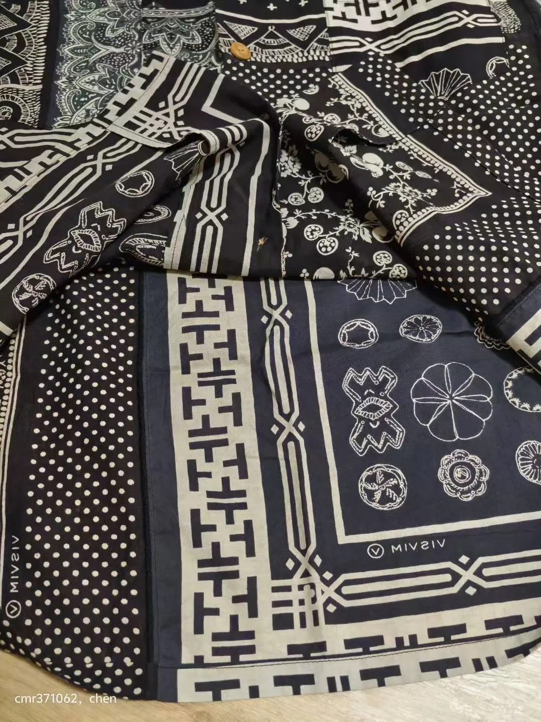 Visvim visvim 19 ICT Irving S/S Shirt Black Size 5 Patchwork Bamboo Buttons Size US XXL / EU 58 / 5 - 7 Thumbnail