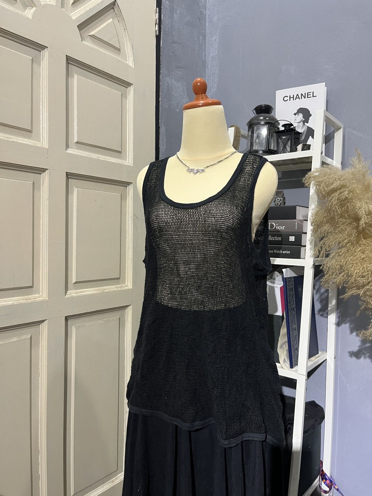 Beams Plus × Issey Miyake × Japanese Brand Black Tank Top Fish Net Beam Size M / US 6-8 / IT 42-44 - 1 Thumbnail
