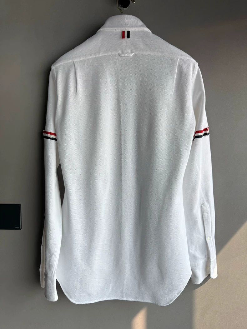 Other Thom Browne size2 White two-sleeved shirt jacket Size US M / EU 48-50 / 2 - 2 Thumbnail