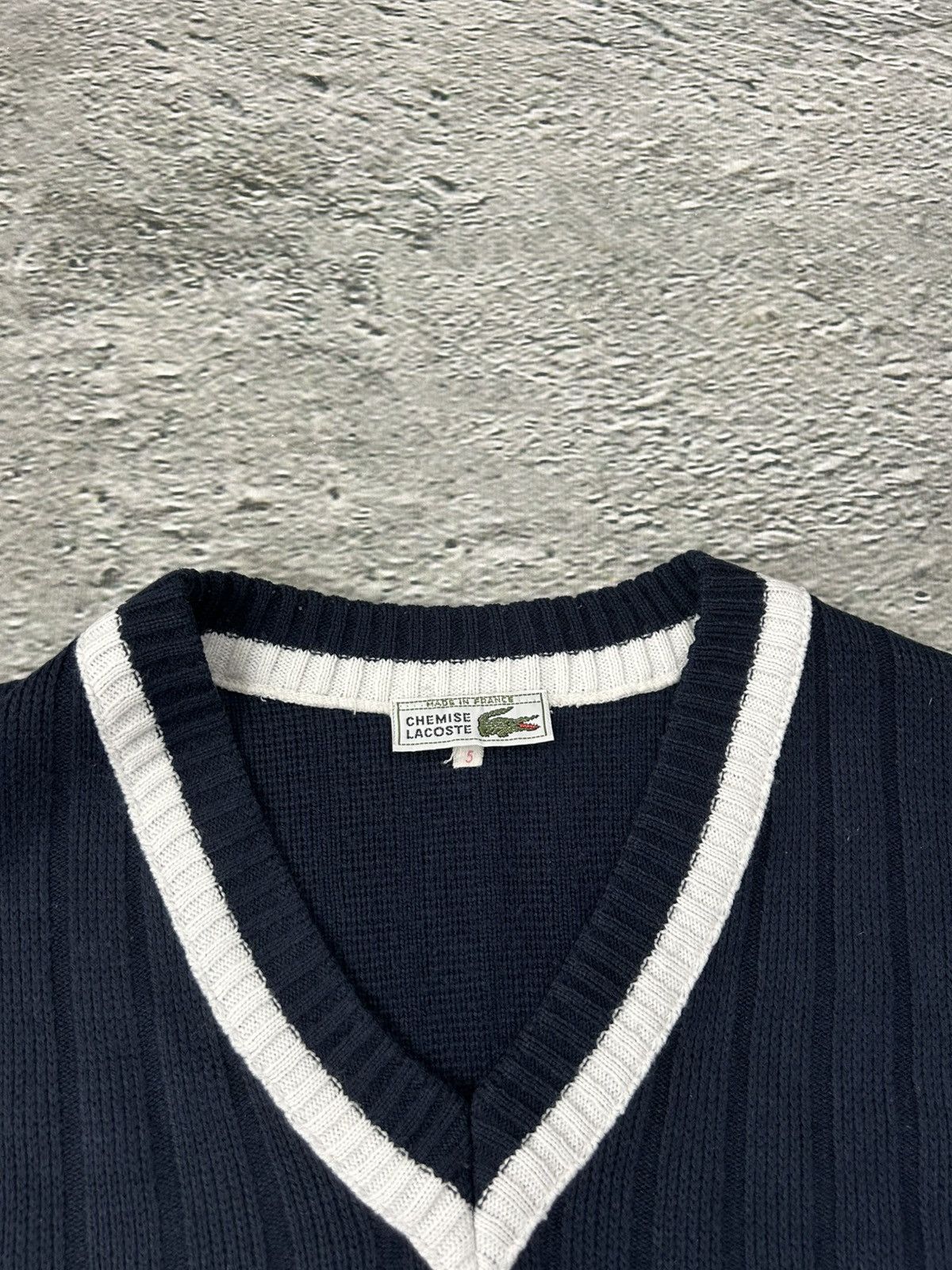 Lacoste Lacoste vintage navy sweater vest small logo Size US L / EU 52-54 / 3 - 2 Thumbnail