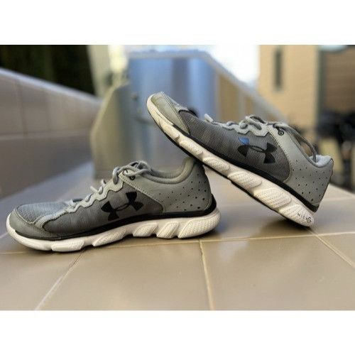 Under Armour Size 9.5 - Under Armour Micro G Assert 6 Gray Men - 1266224- Size US 9.5 / EU 42-43 - 7 Thumbnail