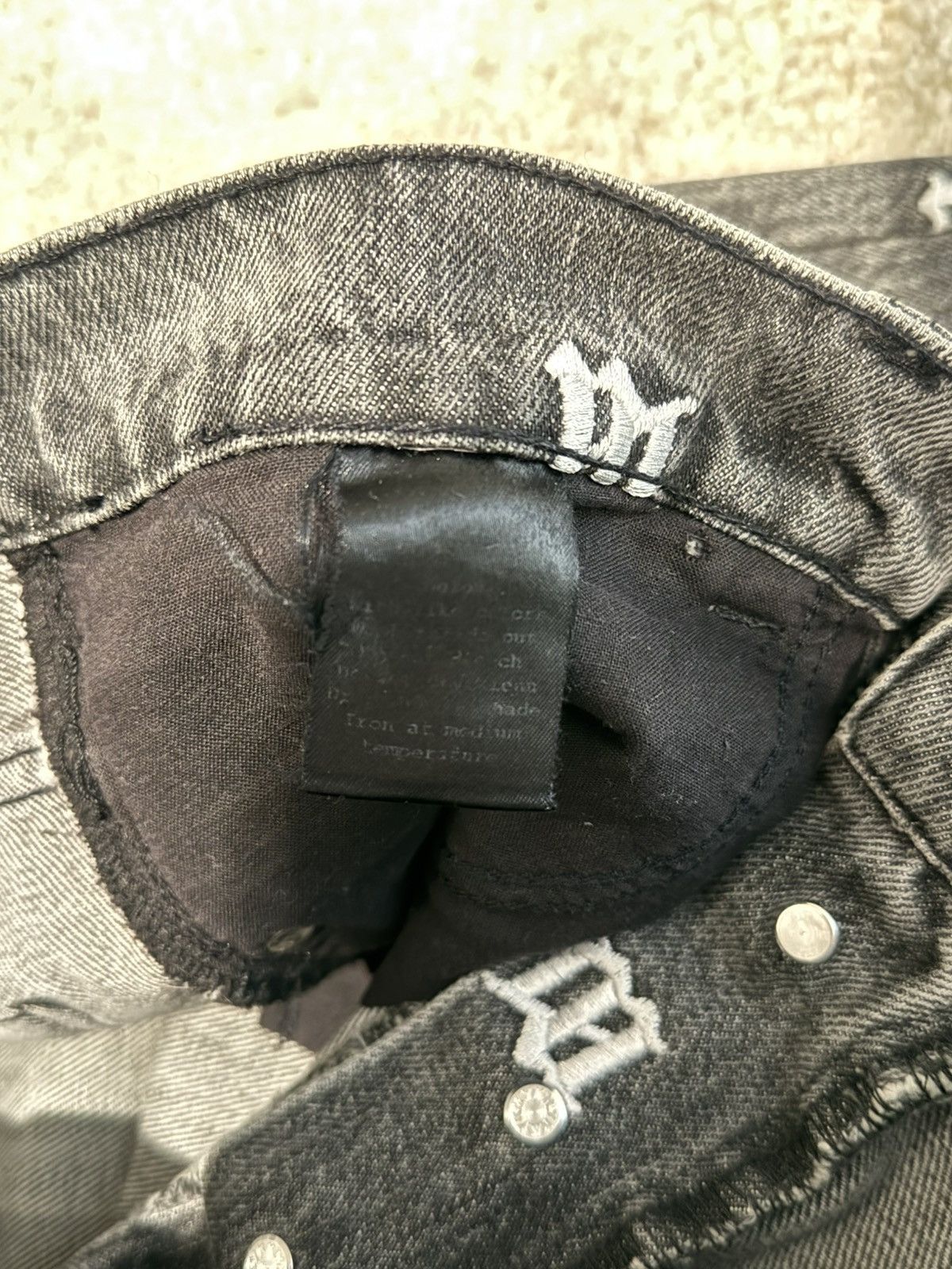 Misbhv Misbhv Logo Jeans Size US 33 - 7 Thumbnail