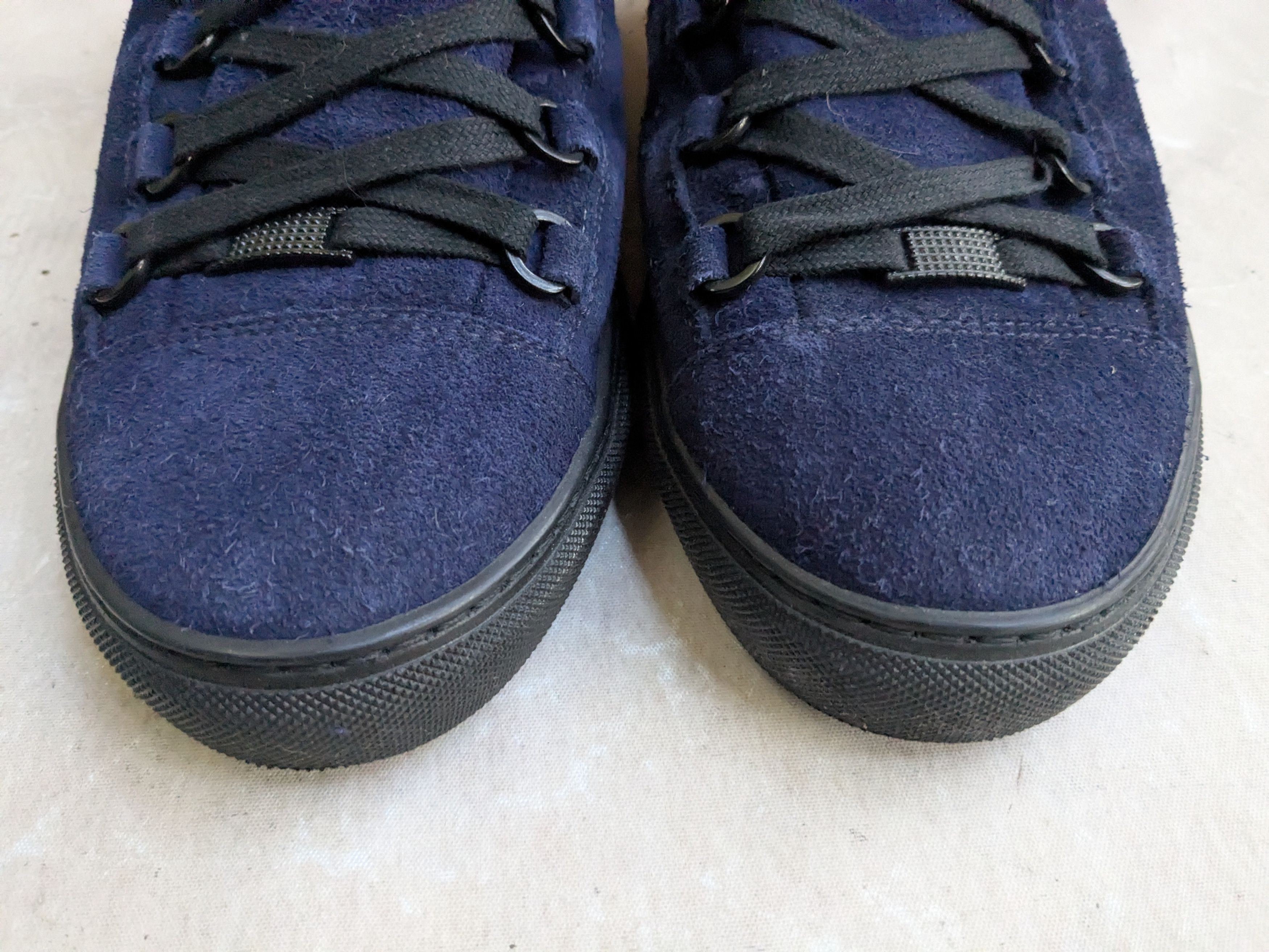 Balenciaga Balenciaga Arena Blue 10 Suede Leather High Tops Black Size US 10 / EU 43 - 4 Thumbnail