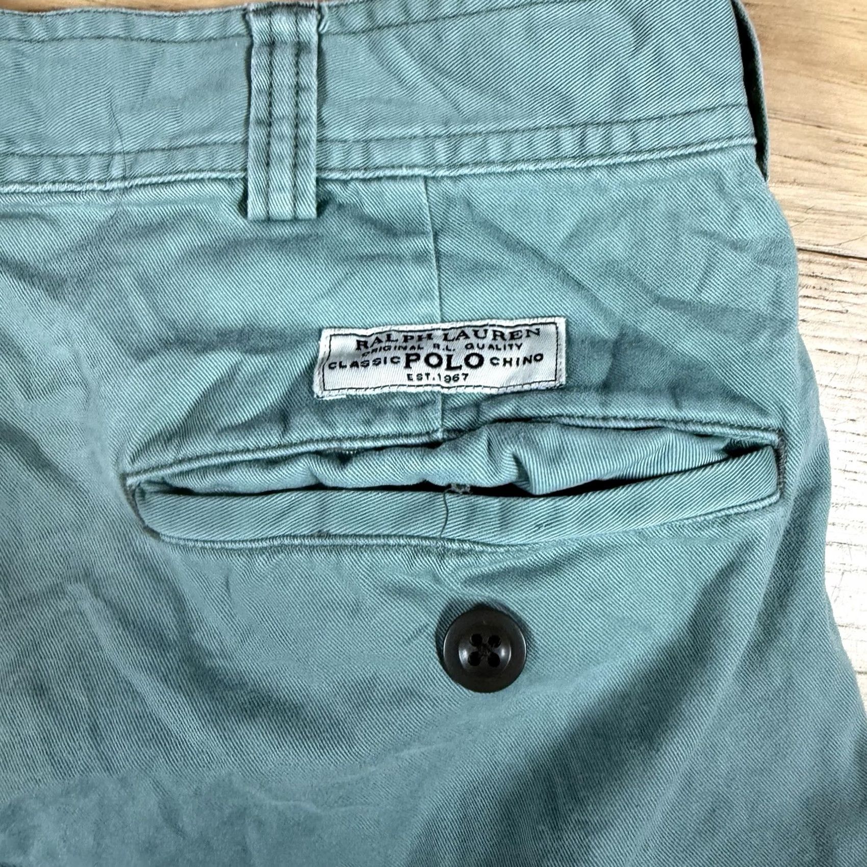 Polo Ralph Lauren VINTAGE Polo Ralph Lauren Cargo Shorts Men 34 Beige Green Baggy Chino Military Style Mens Size US S / EU 44-46 / 1 - 6 Thumbnail
