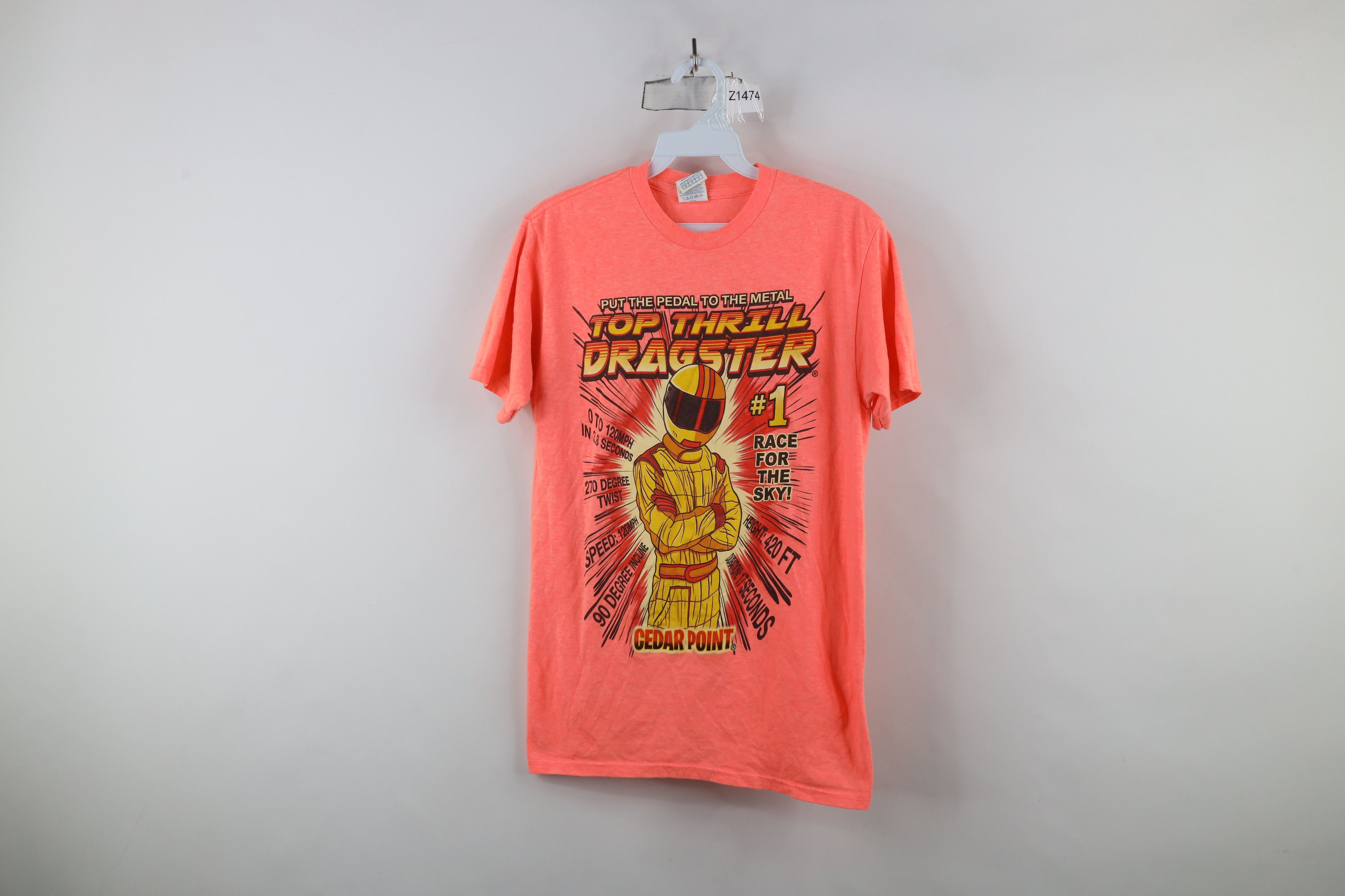 Vintage Vintage Y2K Cedar Point Dragster Roller Coaster T-Shirt Size US S / EU 44-46 / 1 - 1 Thumbnail