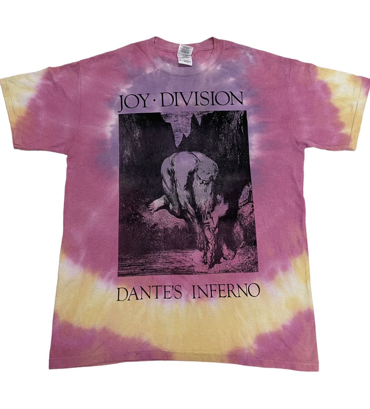 Band Tees × Joy Division × Vintage Y2K Joy Division Dante’s Inferno Tye Dye T-Shirt (C2) Size US M / EU 48-50 / 2 - 1 Thumbnail
