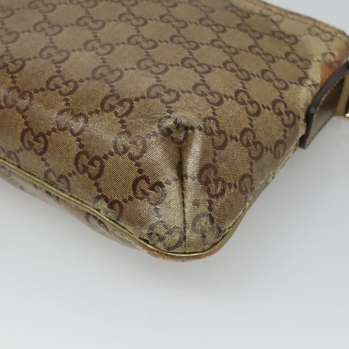 Gucci GUCCI GG Crystal Shoulder Bag Brown Gold Size ONE SIZE - 12 Thumbnail
