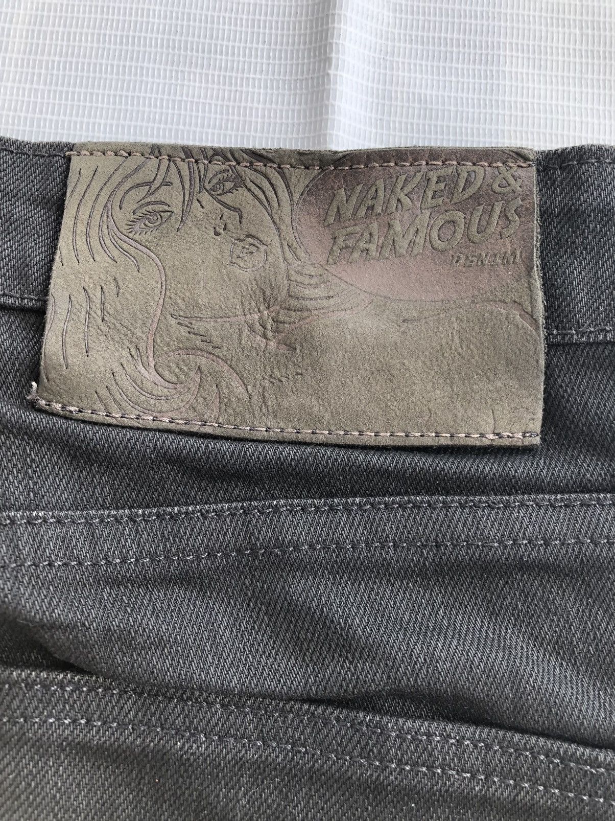 Naked & Famous Naked & Famous Black Power Stretch Jeans Denim Size US 30 / EU 46 - 8 Thumbnail