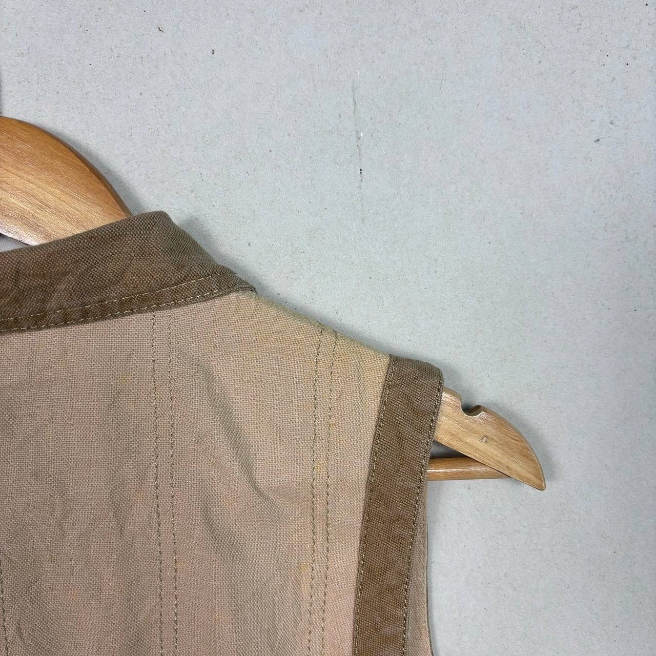 Fendi Vintage 90s Fendi Jeans Beige Safari Vest Gold Rings IT 42 Size M / US 6-8 / IT 42-44 - 10 Thumbnail