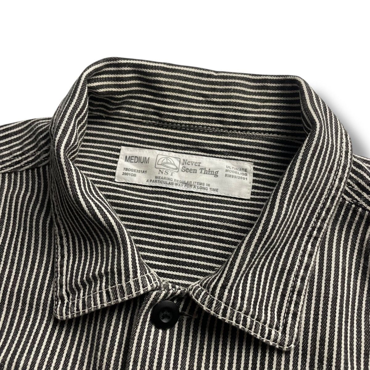 Kapital 🇯🇵 NEVER SEEN THING STRIPES HICKORY JACKET Size US M / EU 48-50 / 2 - 17 Thumbnail