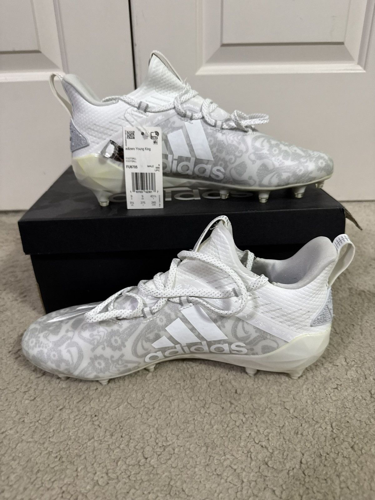 Adidas Adidas Adizero Cleat New Reign Clear Grey Size US 9.5 / EU 42-43 - 2 Thumbnail