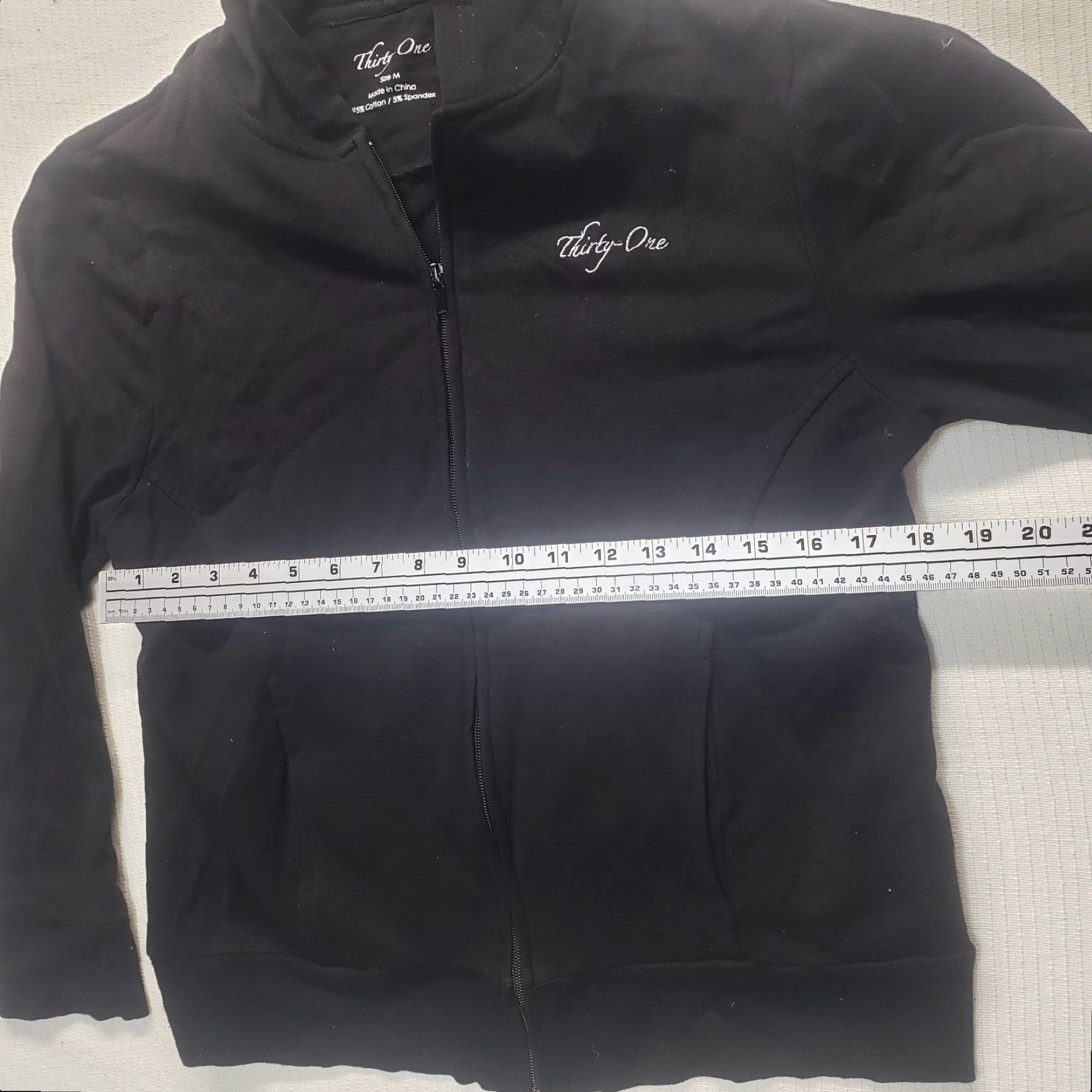 Vintage Thirty-One Black Full Zip Hoodie Women's Classic Fit Large Size L / US 10 / IT 46 - 4 Thumbnail