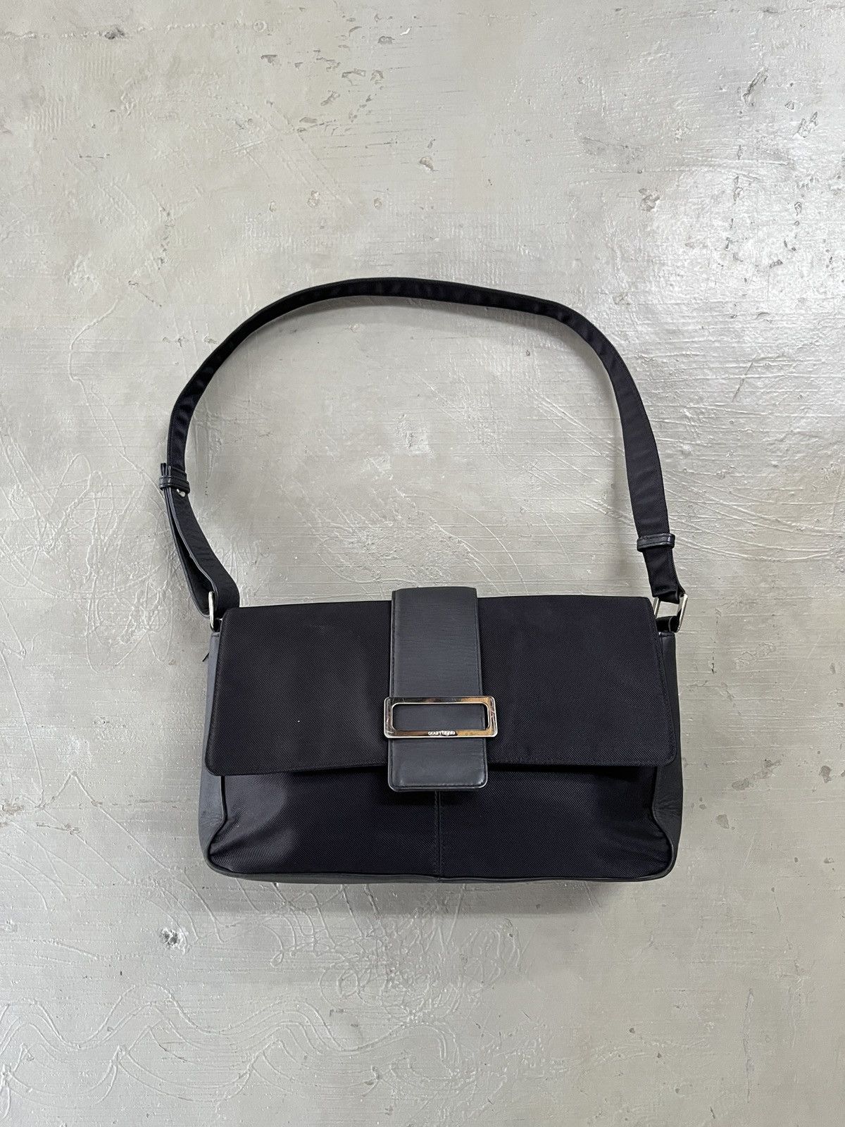 Courreges Courreges Hand Carry Dinner Leather Nylon Bag Size ONE SIZE - 3 Thumbnail