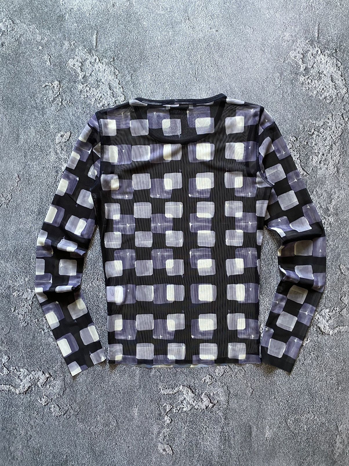 Henrik Vibskov Henrik Vibskov SS22 Mesh Round neck Dark cubes long sleeve Size S / US 4 / IT 40 - 7 Thumbnail