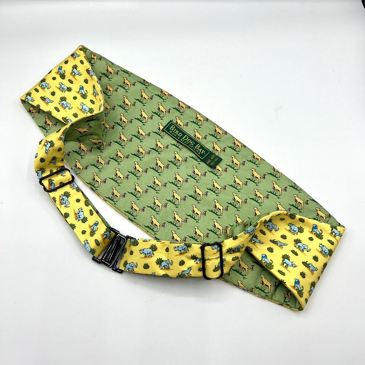 Birddogs Bird Dog Bay Handmade 100% Silk Multicolor Cummerbund Size ONE SIZE - 2 Thumbnail