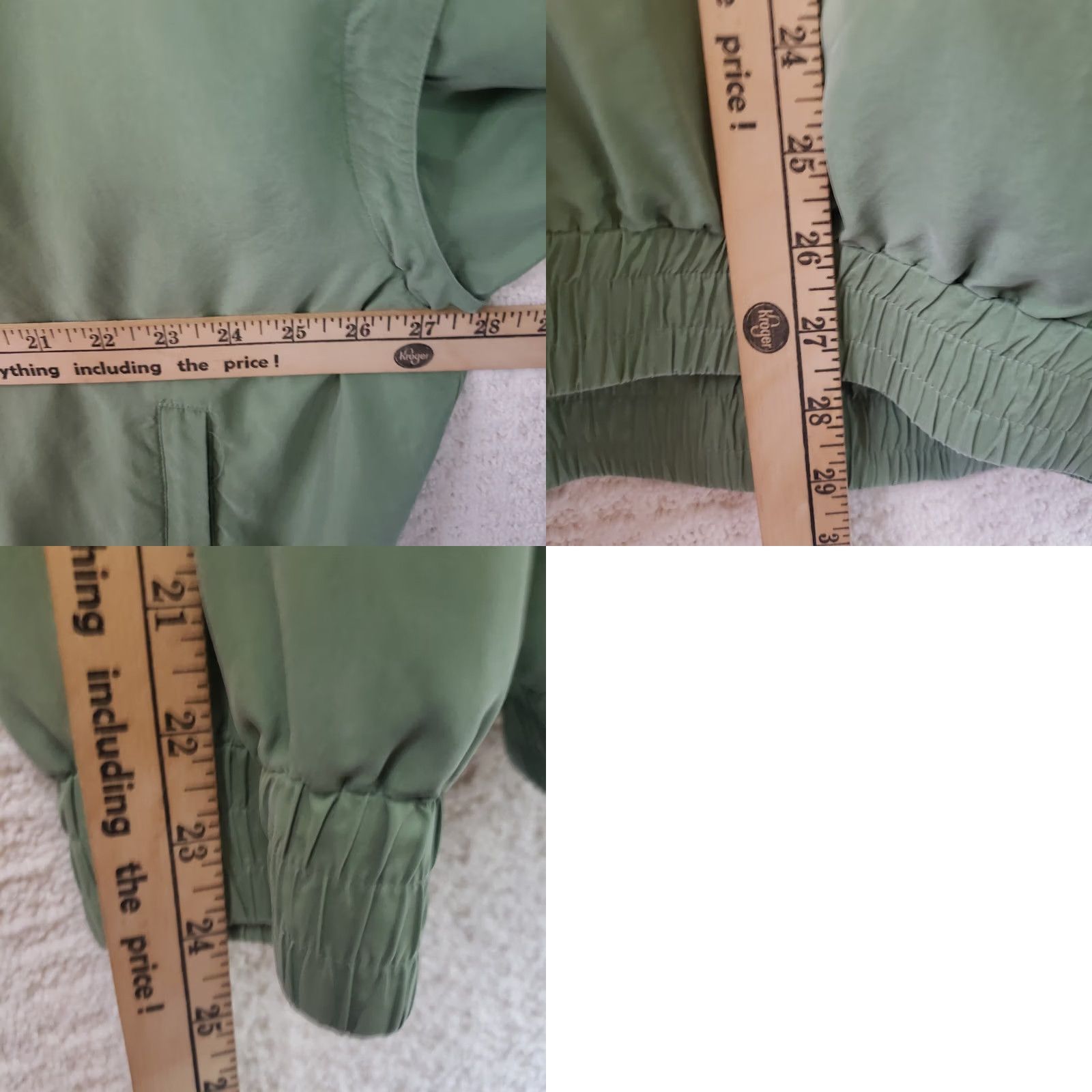 Vintage BOBBY CHAN Green 100% Silk Windbreaker & Vest XL Men Convertible 1/2 Zip Size US XL / EU 56 / 4 - 10 Thumbnail