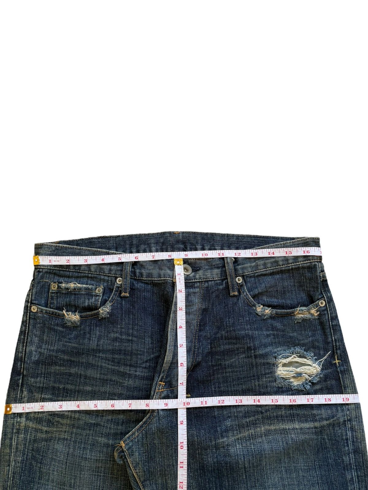 Japanese Brand Vintage Japanese Brand Mud Wash Distressed Baggy Jeans Size US 34 / EU 50 - 11 Thumbnail