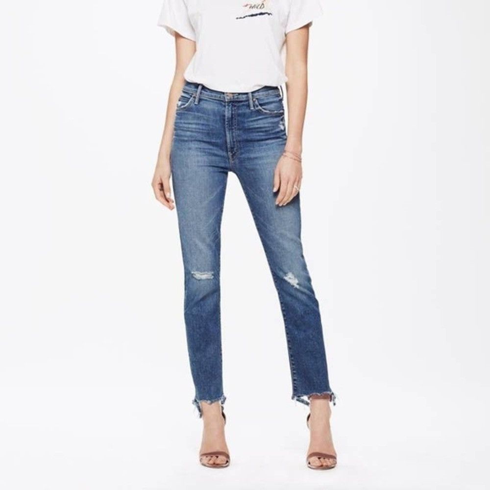 MOTHER Mother Denim The Rascal Ankle Wild! Wash Distressed 5 pkt 24 Size 24" / US 00 / IT 34 - 7 Thumbnail