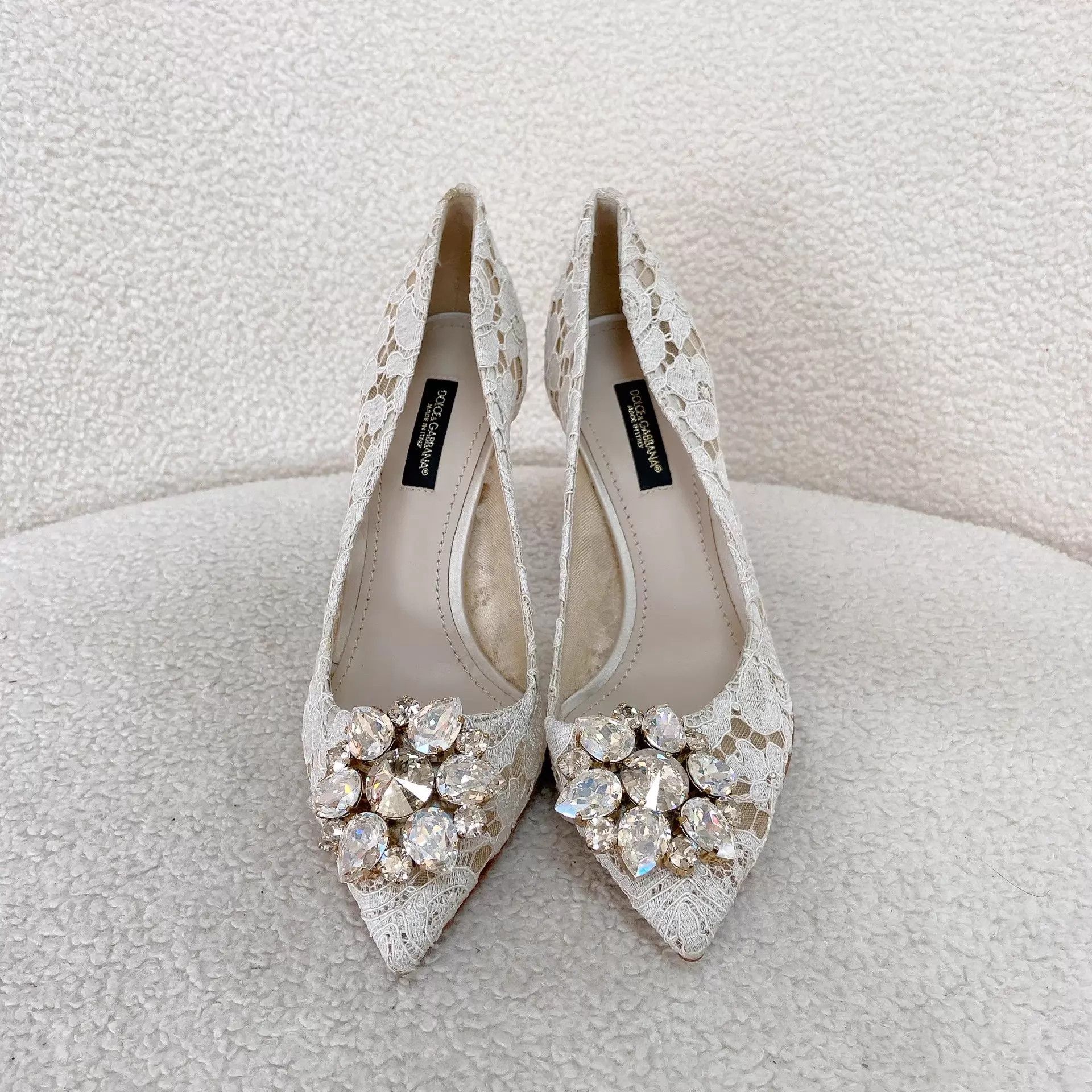 Dolce & Gabbana Dolce&Gabbana lace high heels 36 EU Size US 5.5 / IT 35.5 - 2 Thumbnail