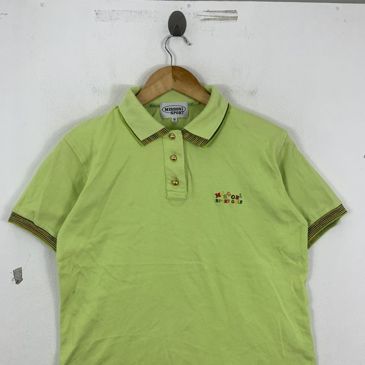 Missoni Vintage MISSONI SPORT GOLF Embroidered Polo Tshirt Size US M / EU 48-50 / 2 - 3 Thumbnail