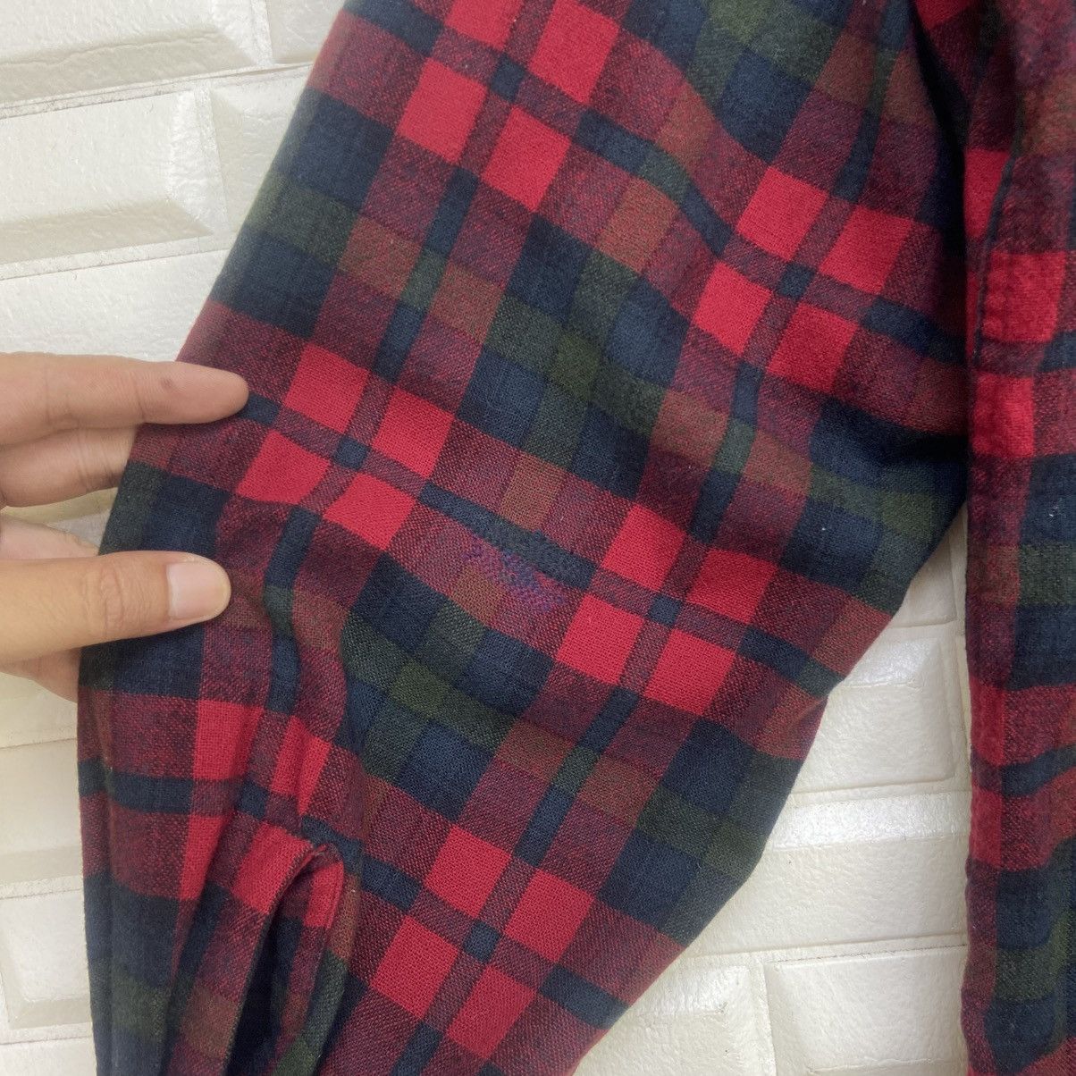 Pendleton Vintage Pendleton Red Checked Tartan Pure Virgin Wool Coat Size US L / EU 52-54 / 3 - 13 Thumbnail