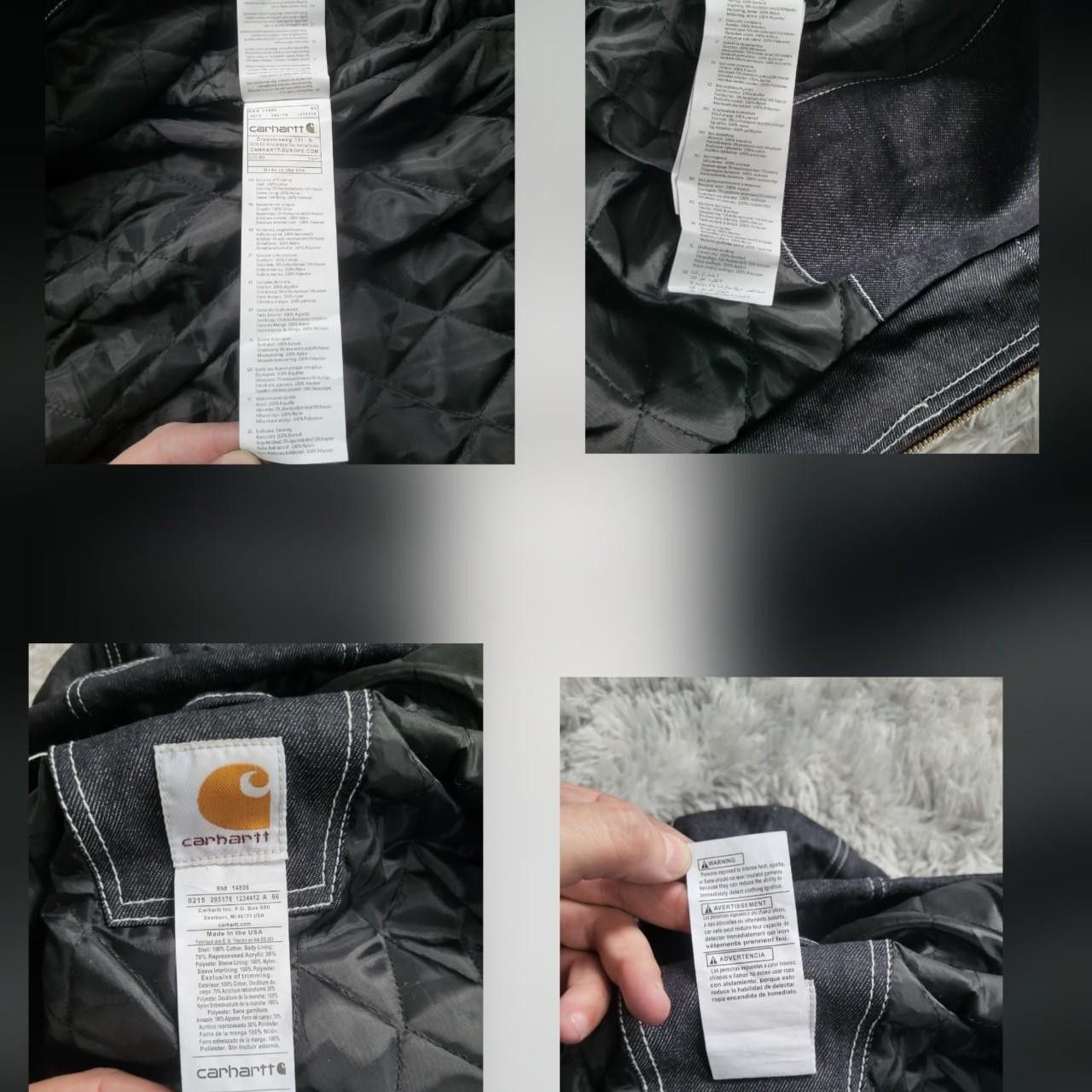 Carhartt Carhartt Men's Blue and Navy Jacket - Size L Size US L / EU 52-54 / 3 - 7 Thumbnail