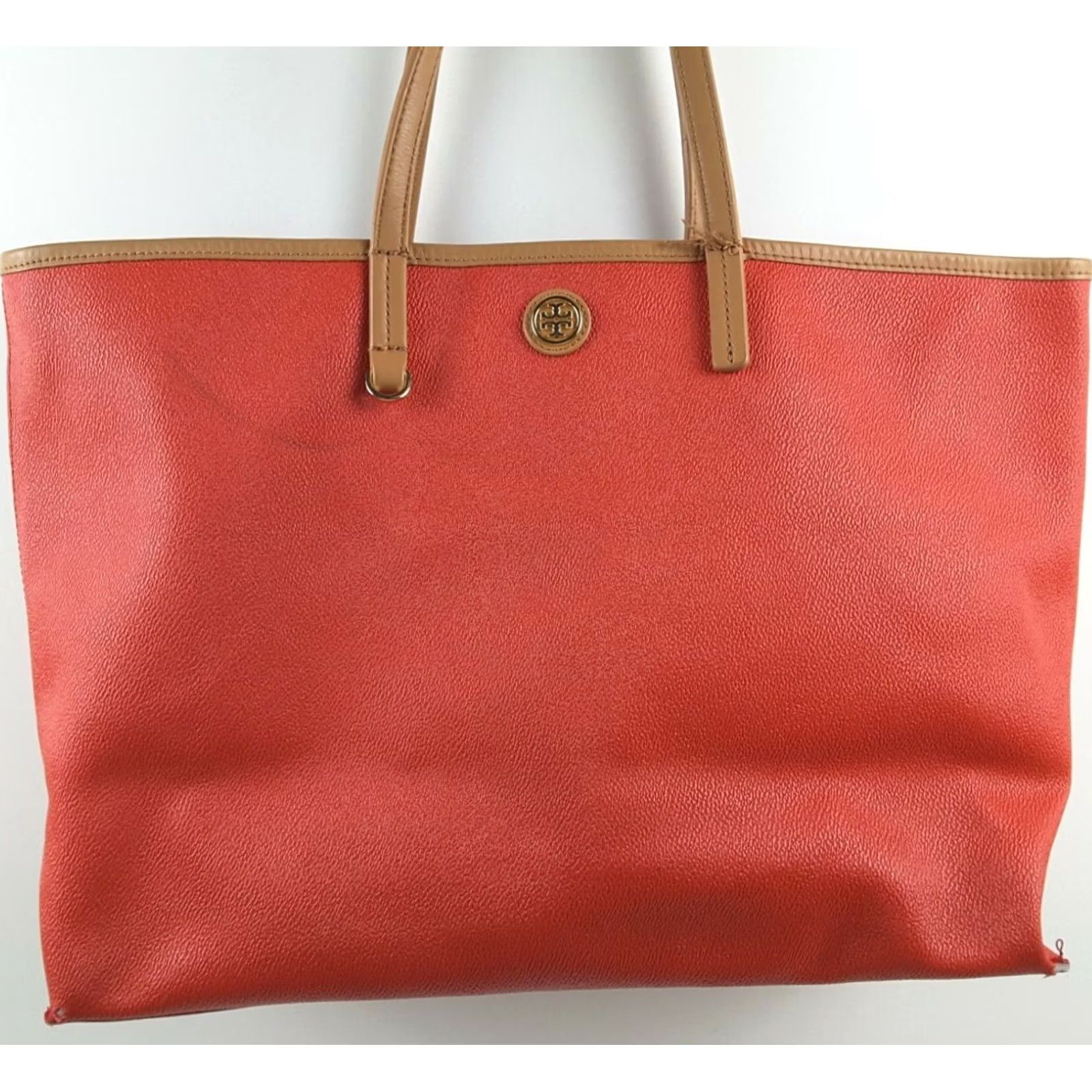 Tory Burch Tory Burch Large Tote Beach Shoulder Handbag Purse Red Women Tote Large Beach Purse Red Size ONE SIZE - 3 Thumbnail