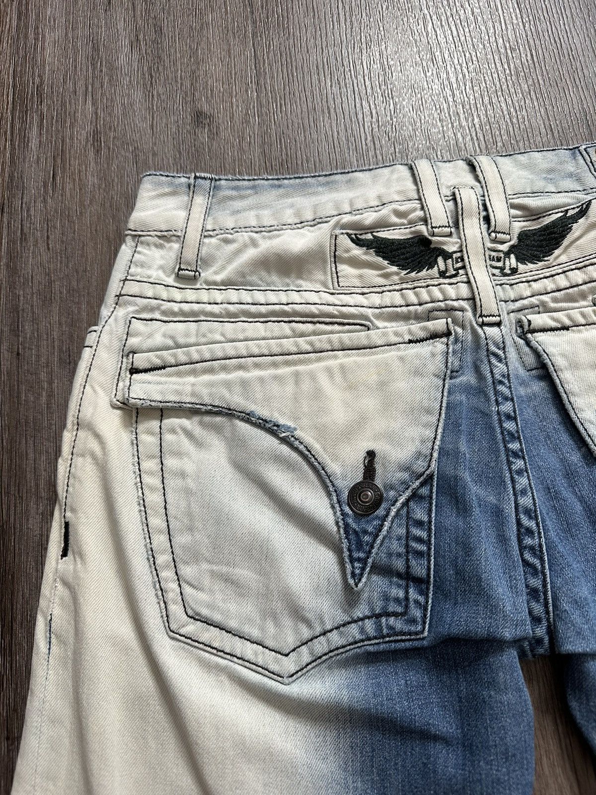 Robins Jeans 🔥Robin’s Jeans🔥 Bleached and Dyed Denim Jeans Size US 31 - 23 Thumbnail