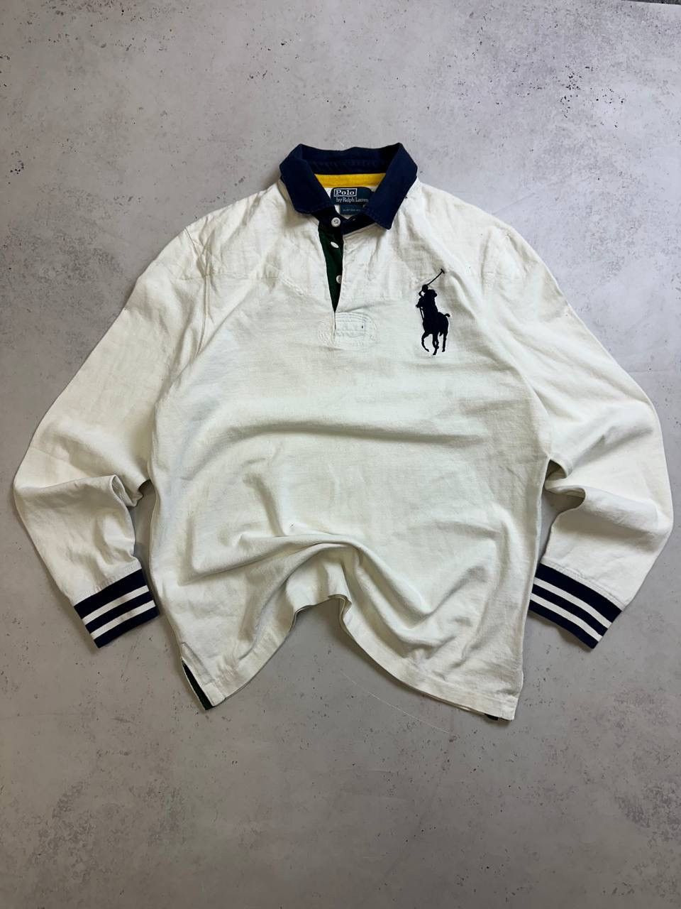 Polo Ralph Lauren × Vintage Vintage Polo Ralph Lauren Chief Keef Style Rugby Shirt L Size US L / EU 52-54 / 3 - 1 Thumbnail