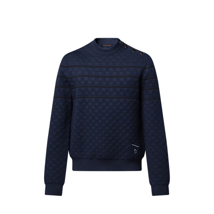 Louis Vuitton Damier Stripes Jumper Size US XL / EU 56 / 4 - 1 Thumbnail