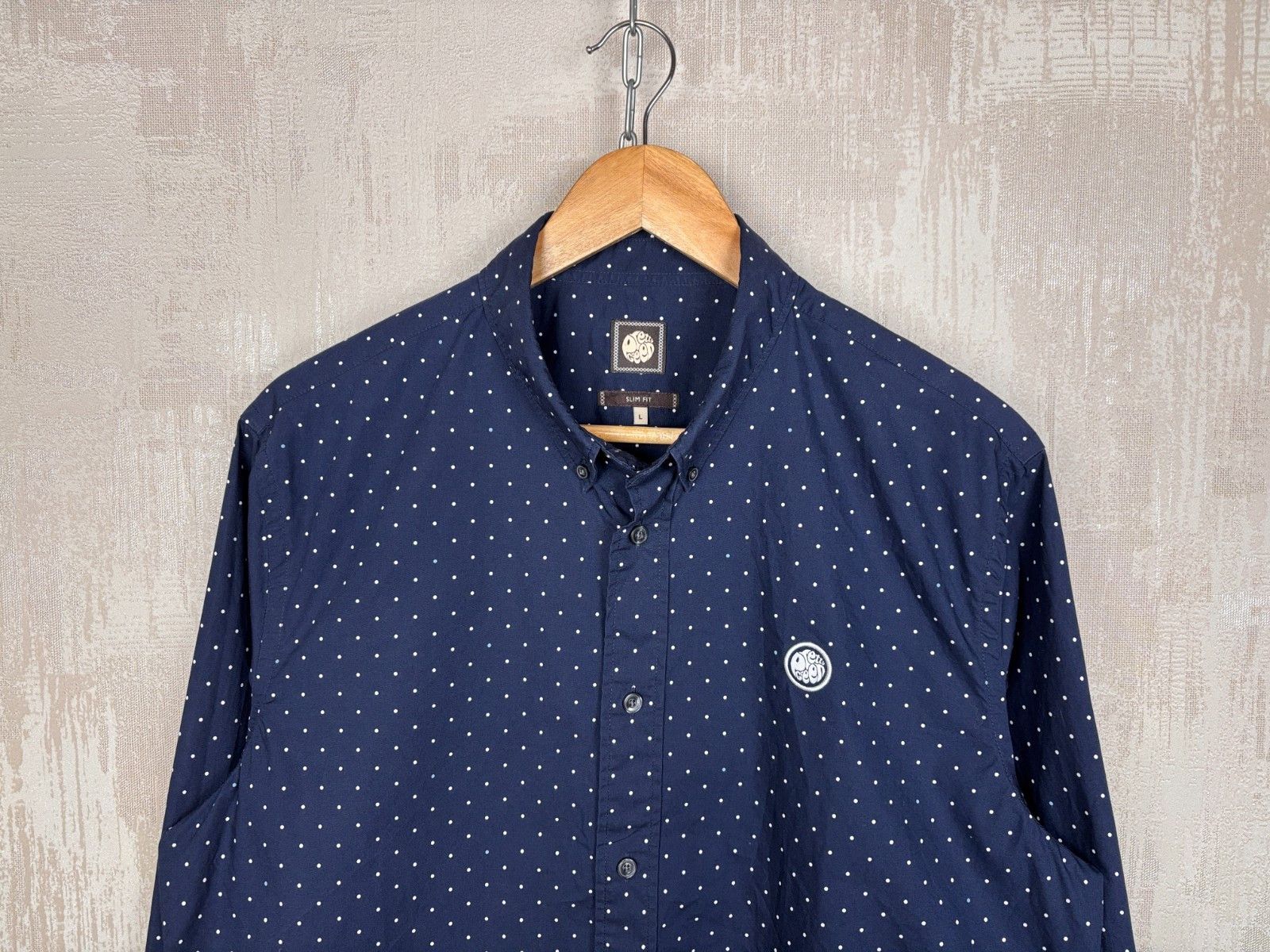 Pretty Green Pretty Green Polka Dot Shirt Long Sleeve Slim Fit Size US L / EU 52-54 / 3 - 1 Thumbnail