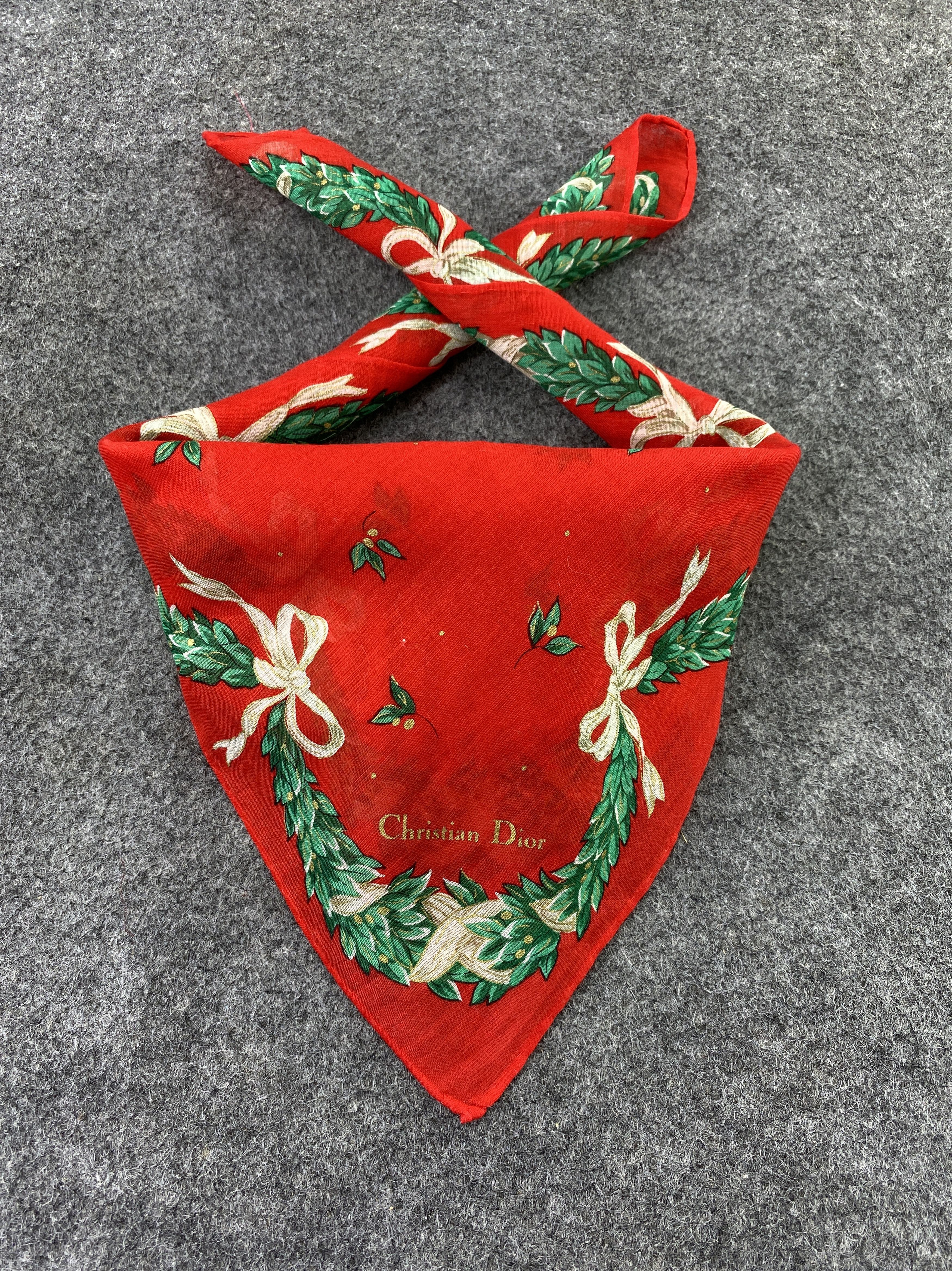 Vintage Christian Dior Handkerchief / Bandana / Neckerchief-B167 Size ONE SIZE - 2 Thumbnail