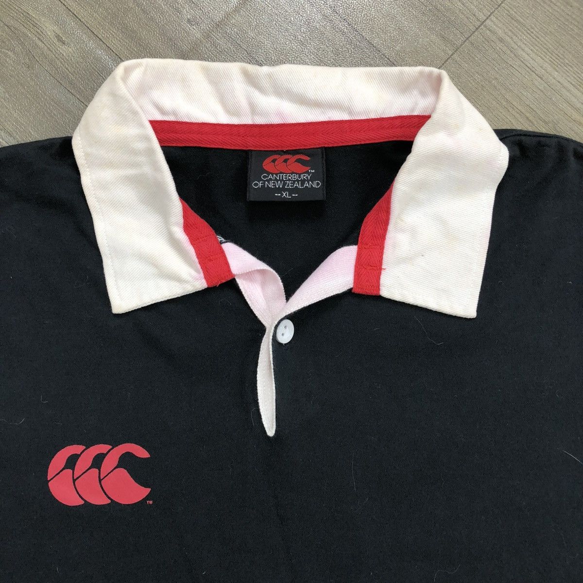 Canterbury of New Zealand Vintage Canterbury Spell Out Logo Rugby Shirt Streetweat Y2K Size US XL / EU 56 / 4 - 4 Thumbnail