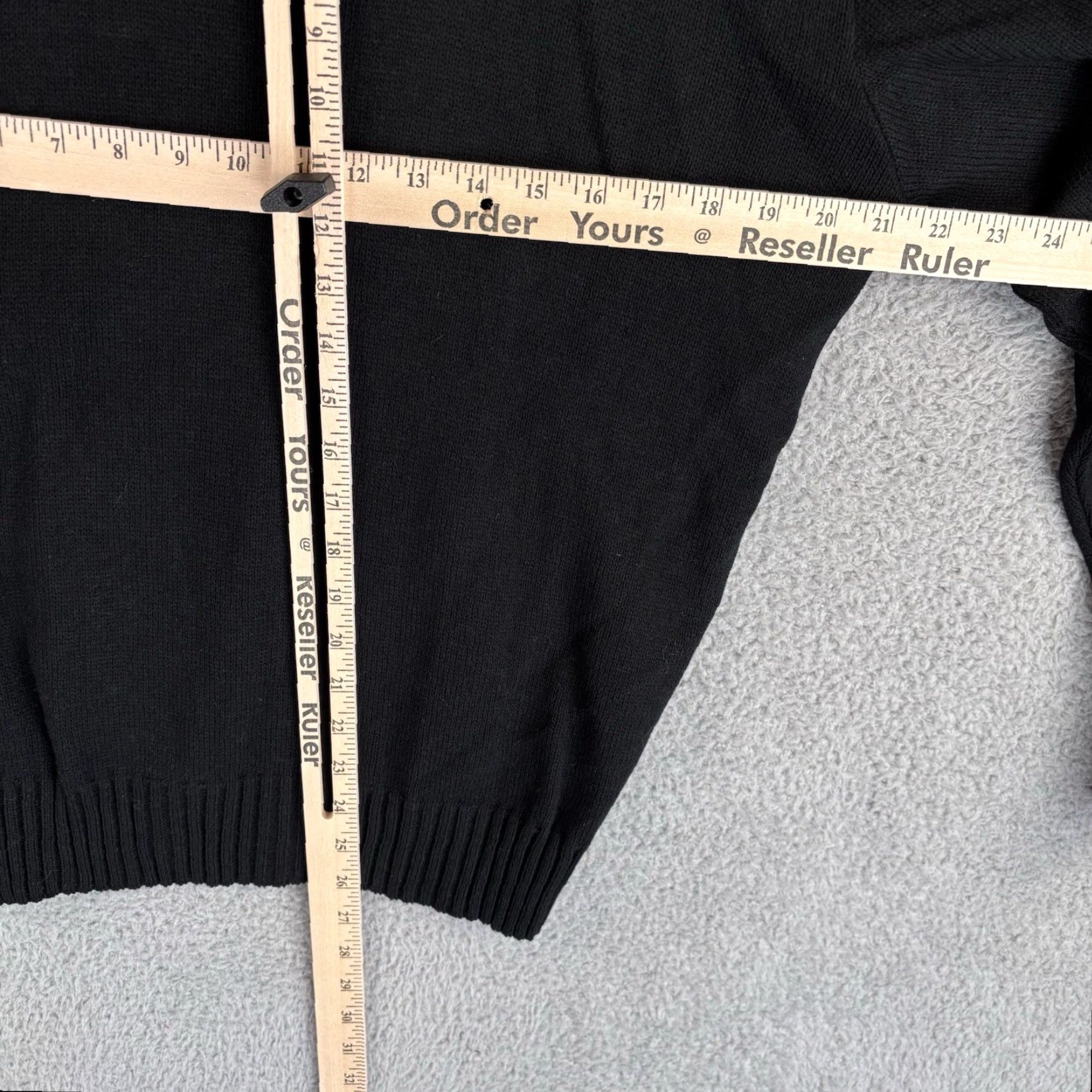 Commando VINTAGE Commando Jack Young Sweater Mens L Black Military V Neck Knit Elbow Patches Size US L / EU 52-54 / 3 - 5 Thumbnail