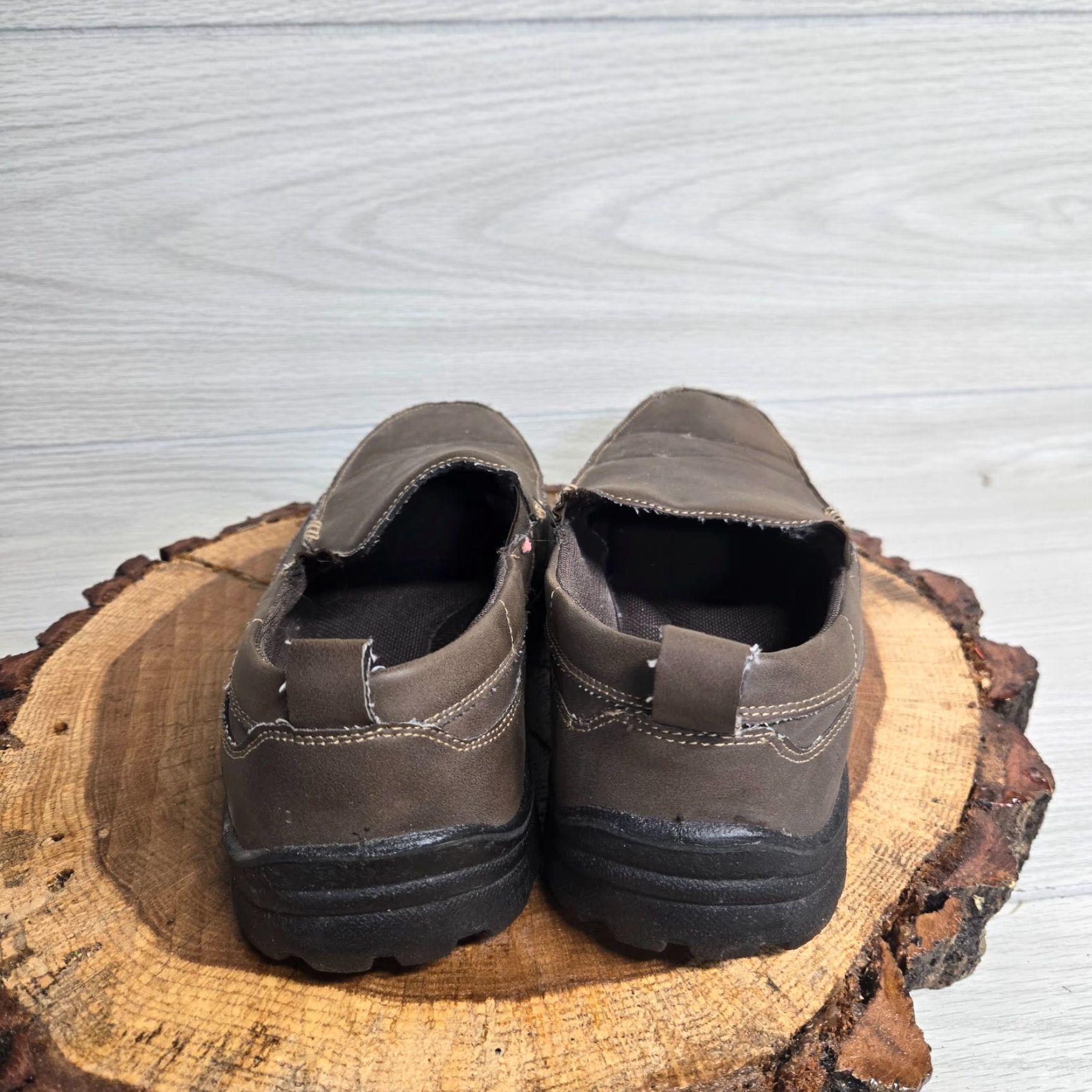 Vintage DEER STAGS Everest Slip-On Casual Shoes Adult Men’s 10.5 Brown Memory Foam Size US 10.5 / EU 43-44 - 4 Thumbnail