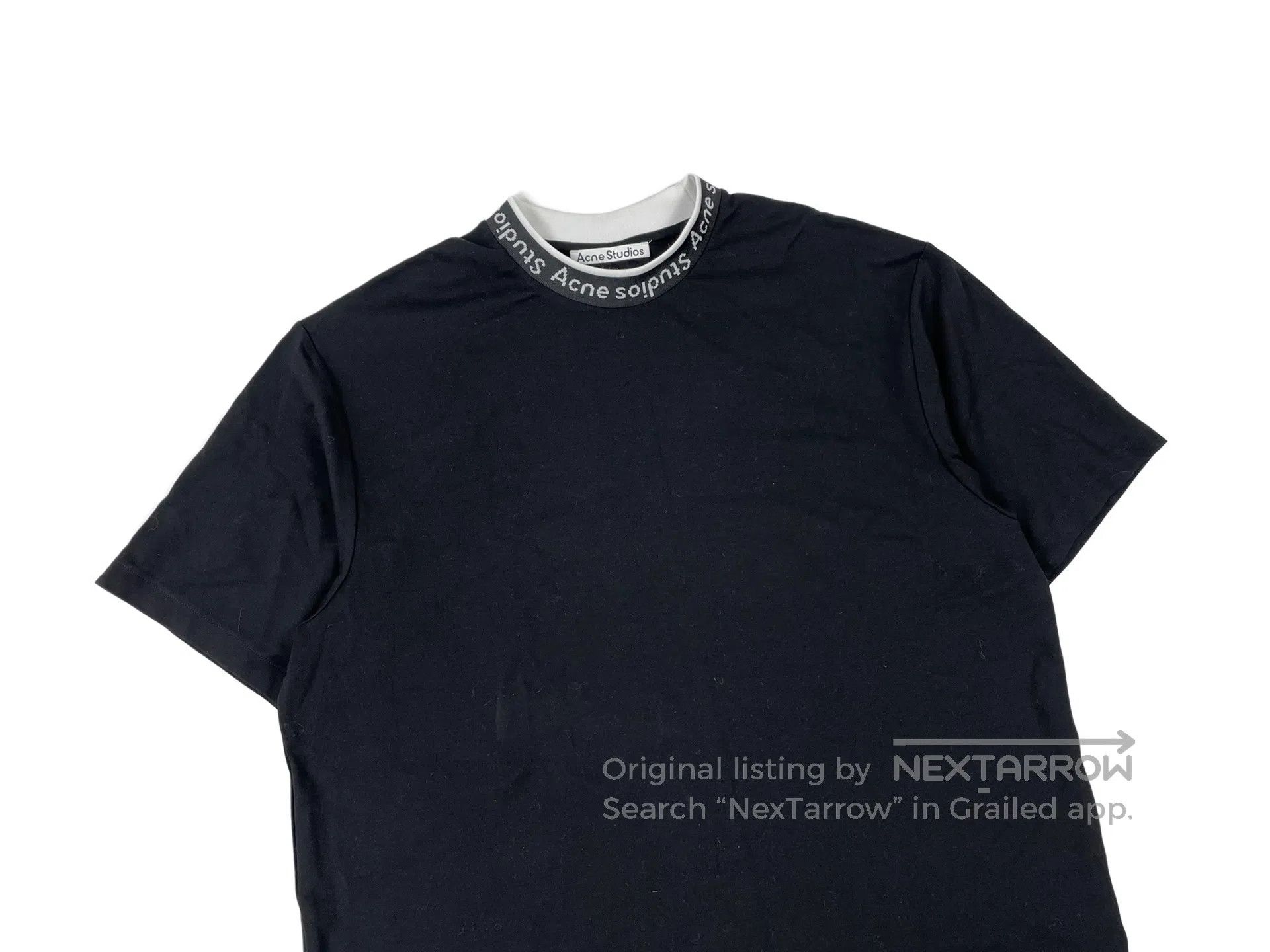 Acne Studios Acne Studios Collar Lettering Black Short Sleeve Size US M / EU 48-50 / 2 - 3 Thumbnail