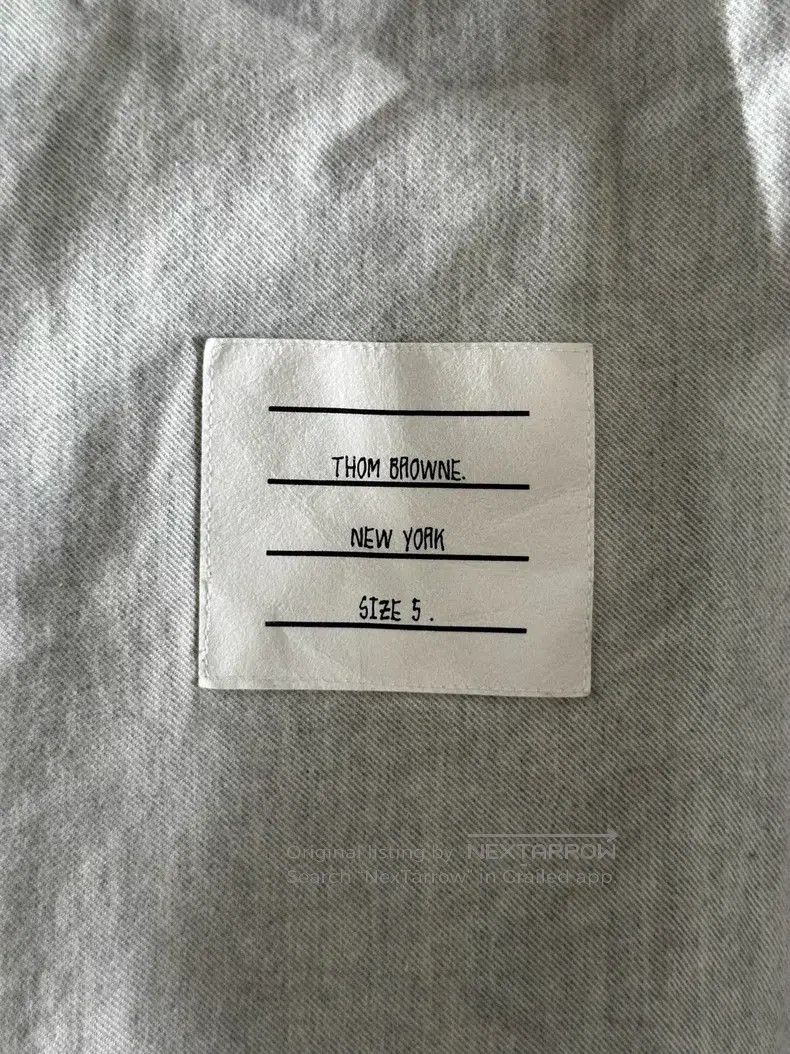 Thom Browne Thom Browne Gray Sleeve Label Shirt Size US XXL / EU 58 / 5 - 4 Thumbnail