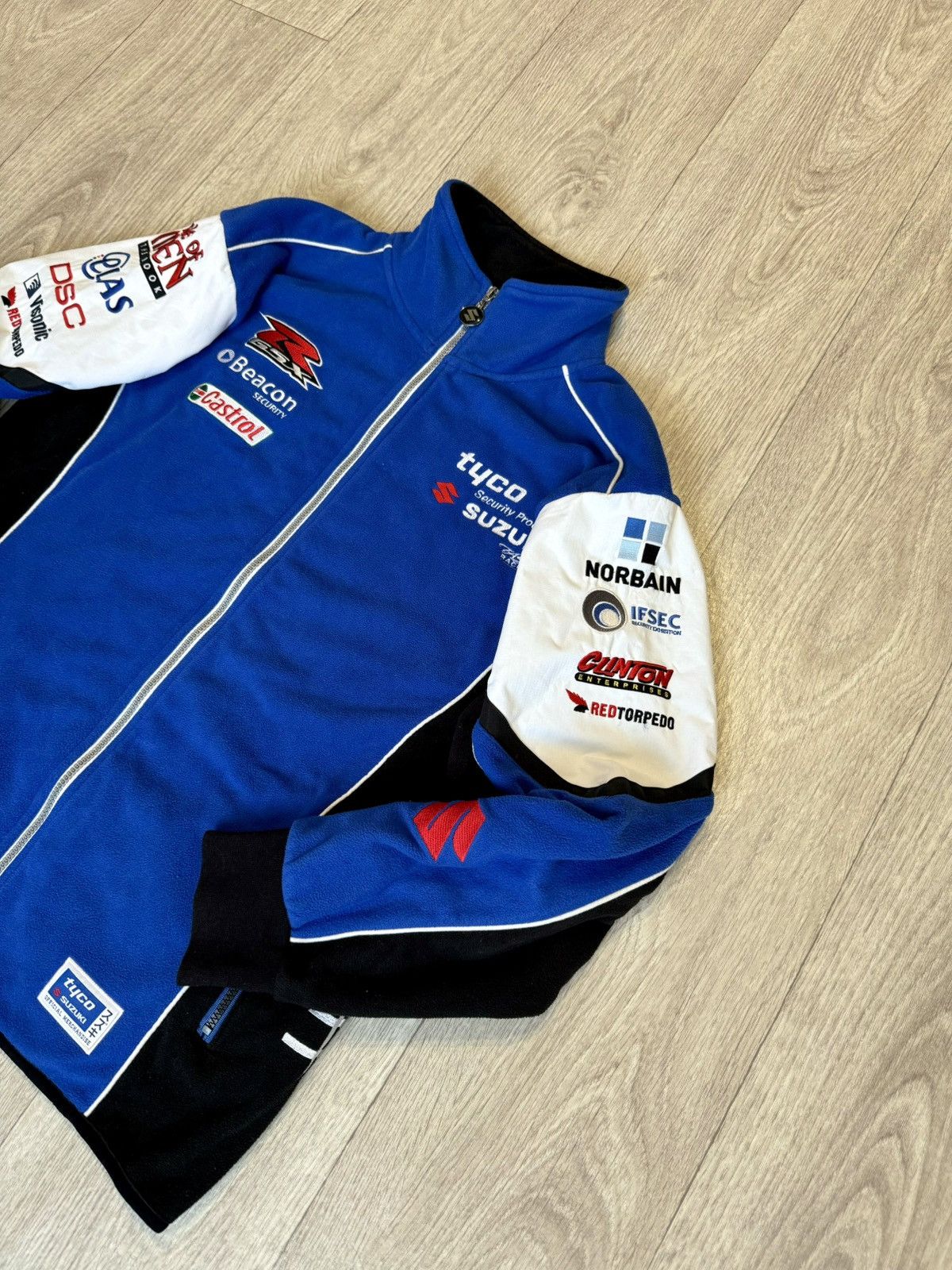 Vintage 🔷Vintage Suzuki Racing Fleece Jacket 90s🔷 Size US S / EU 44-46 / 1 - 3 Thumbnail