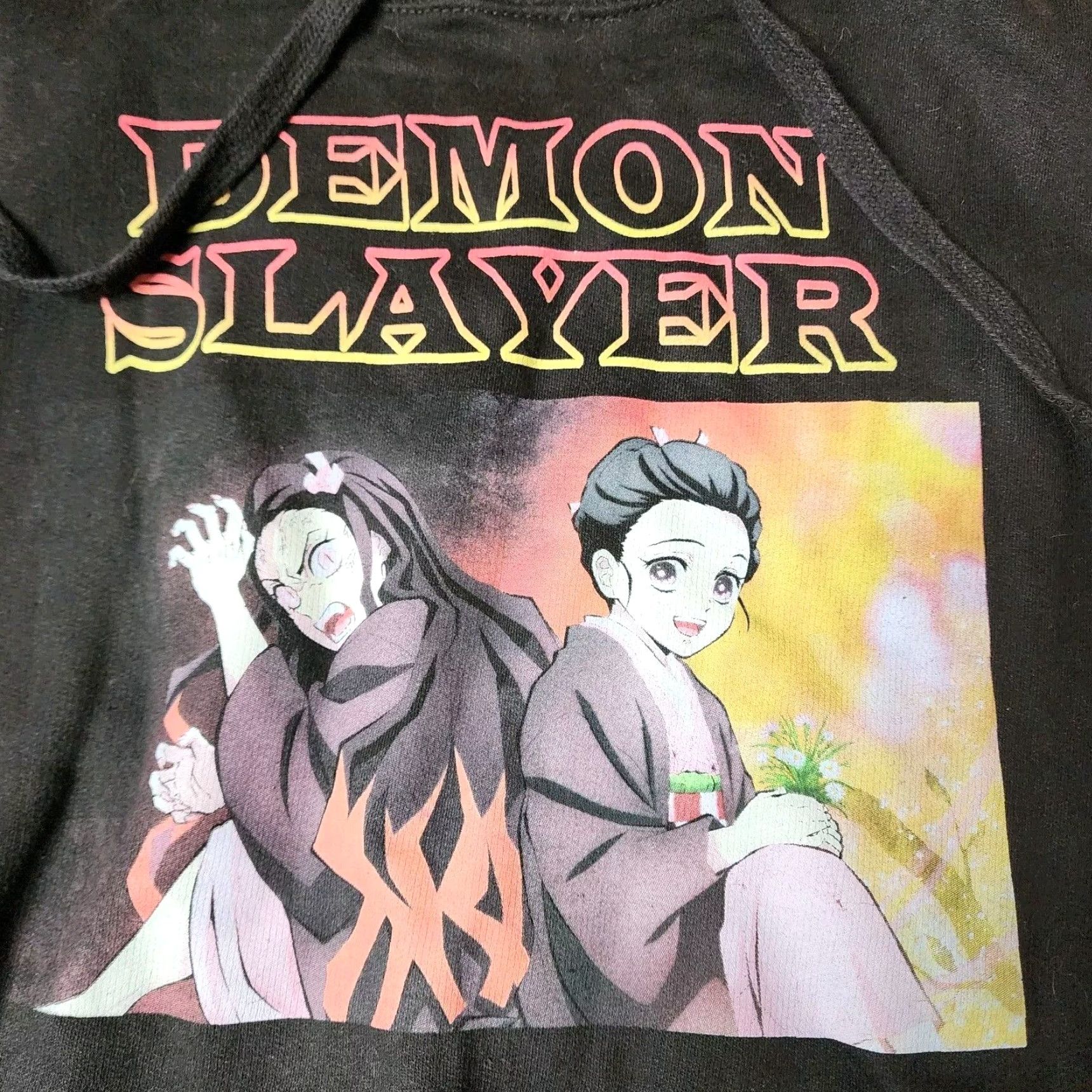 Vintage Demon Slayer Mens Hoodie L Black Anime Logo Distressed Pullover Shirt Size US L / EU 52-54 / 3 - 5 Thumbnail