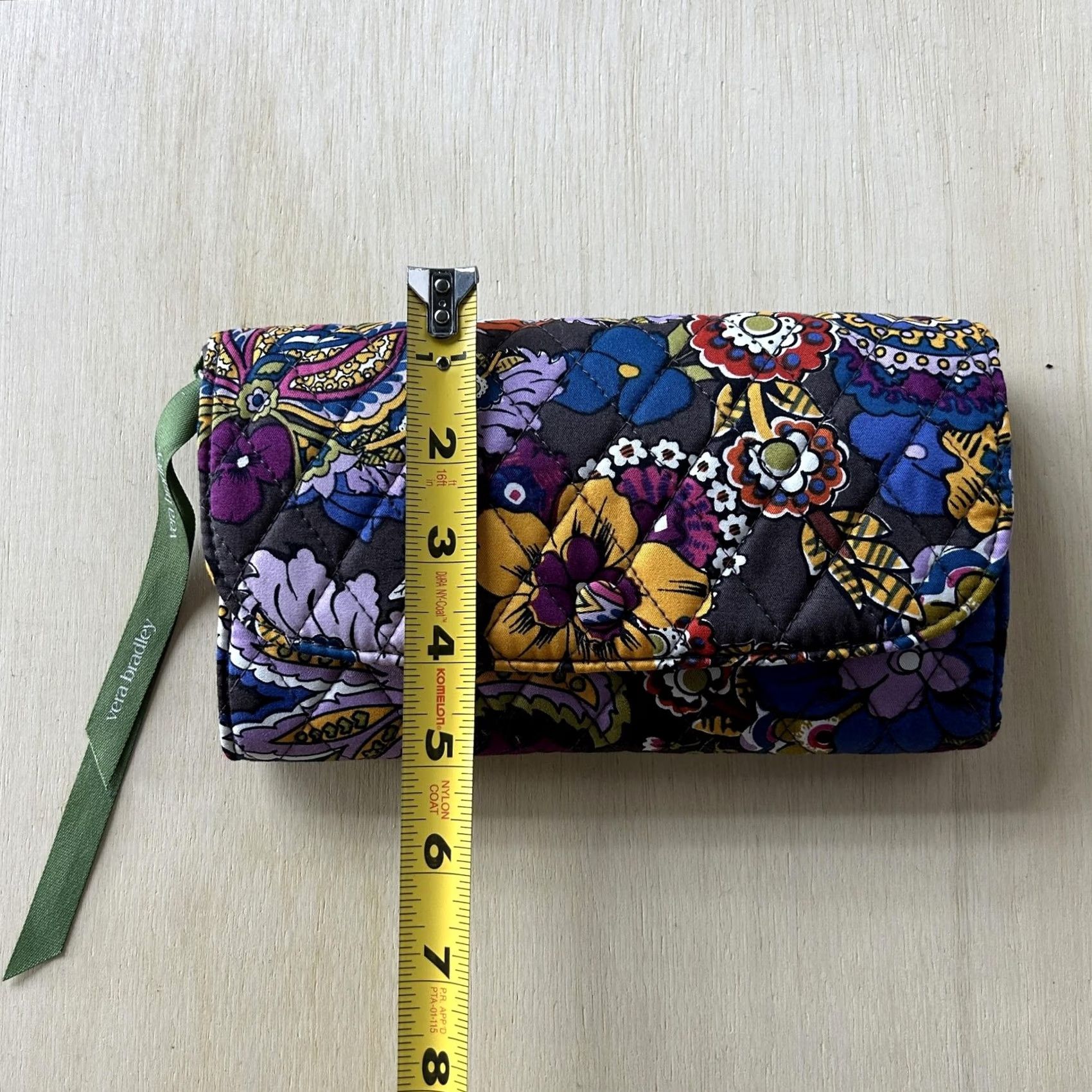 Vera Bradley Vera Bradley Wallet Womens One Size Multicolor Floral Quilted Cotton Wristlet Size ONE SIZE - 6 Thumbnail