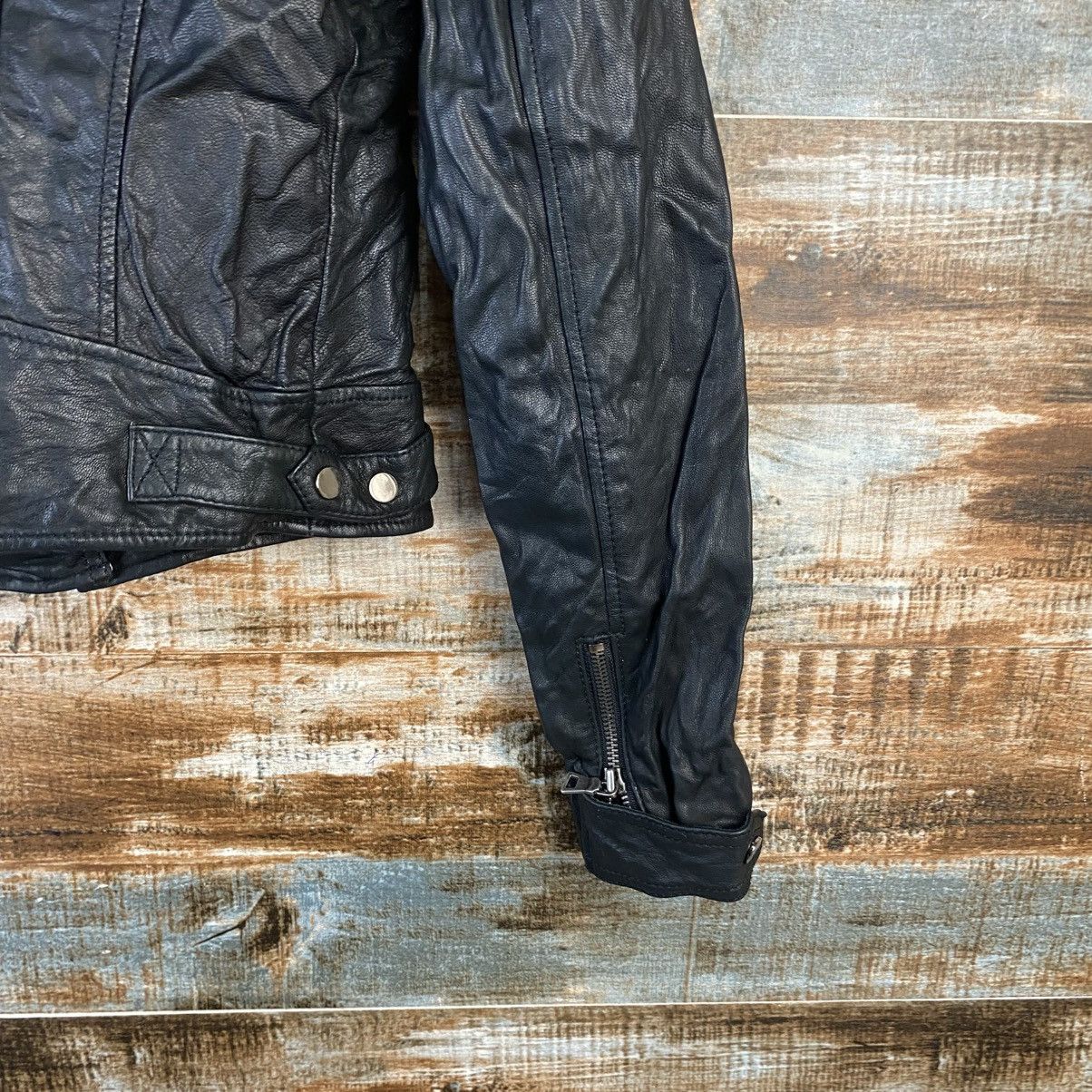 Genuine Leather DL Japan bikers vintage Black Leather Jacket #C1139 Size XS / US 0-2 / IT 36-38 - 17 Thumbnail