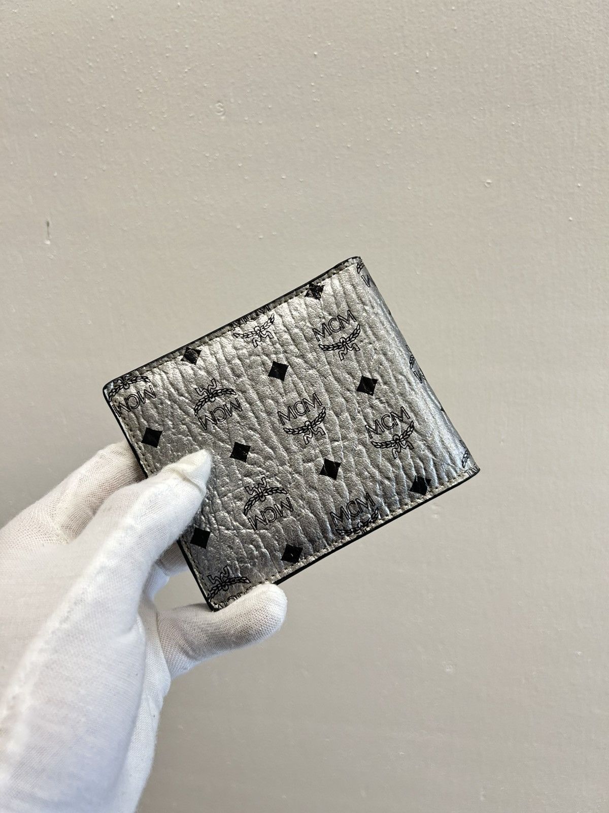 MCM Brand new MCM silver Wallet | Grailed