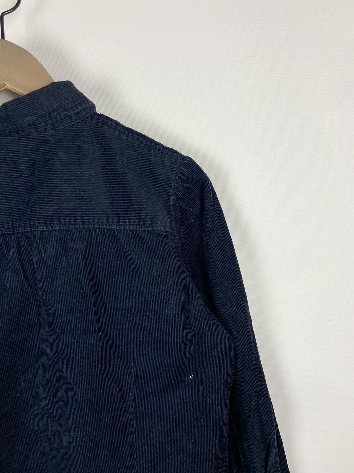 A.P.C. × Designer A.P.C. Navy Blue Corduroy Overshirt Luxury Size US S / EU 44-46 / 1 - 16 Thumbnail