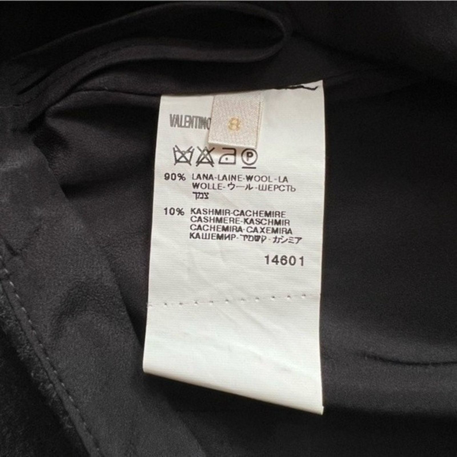 Valentino VALENTINO Grey Wool Knee-Length Skirt, US8/IT44 Size 30" / US 8 / IT 44 - 8 Thumbnail