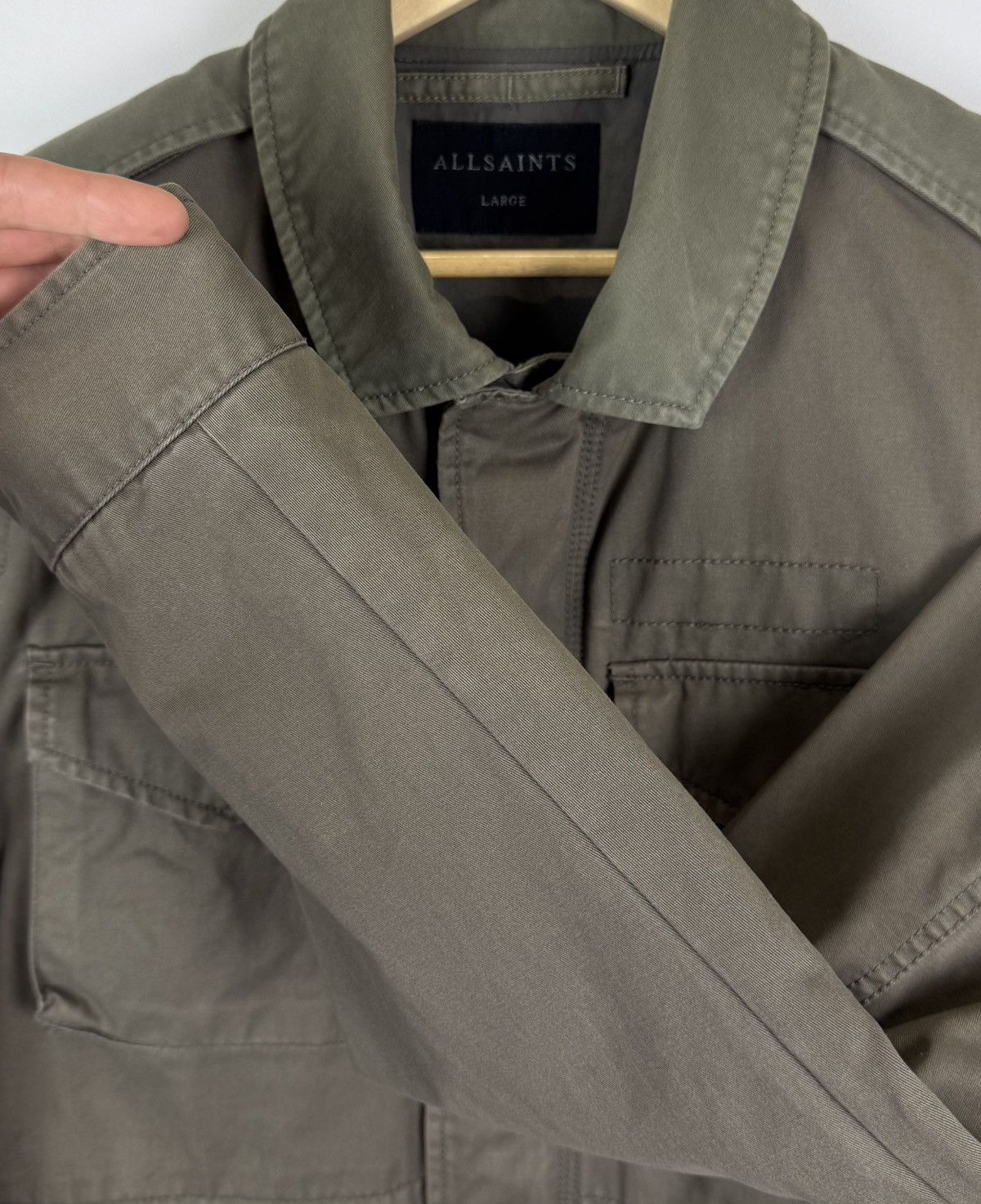 Allsaints Allsaints Cote Jacket Field M-65 Style Military Coat Khaki Size US L / EU 52-54 / 3 - 5 Thumbnail